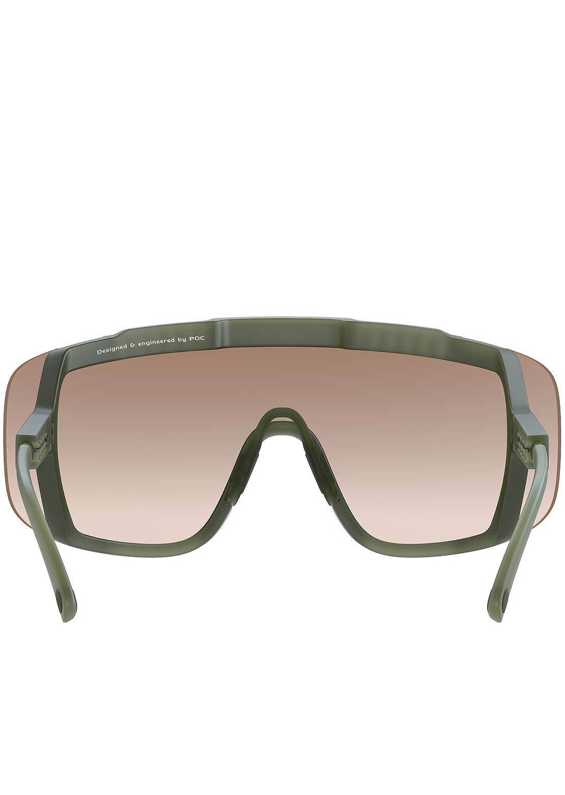 POC Devour Bike Sunglasses Epidote Green Translucent/Translucent Brown Silver