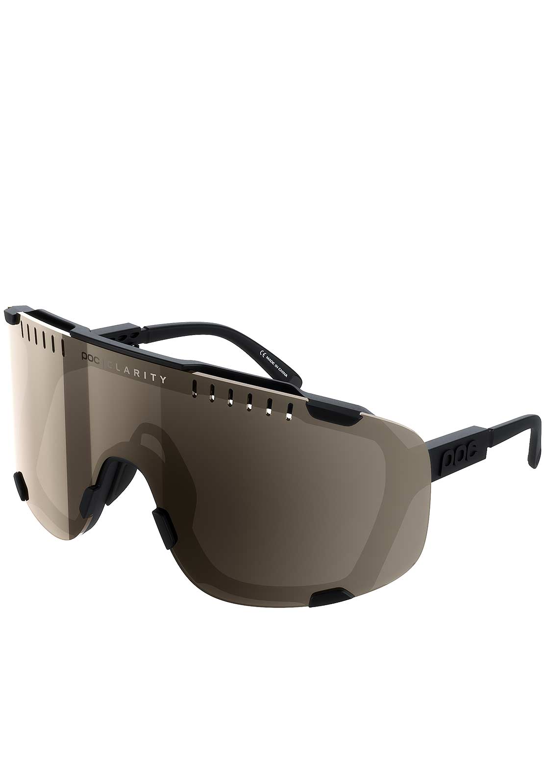 POC Devour Bike Sunglasses Uranium Black/Brown Silver Mirror