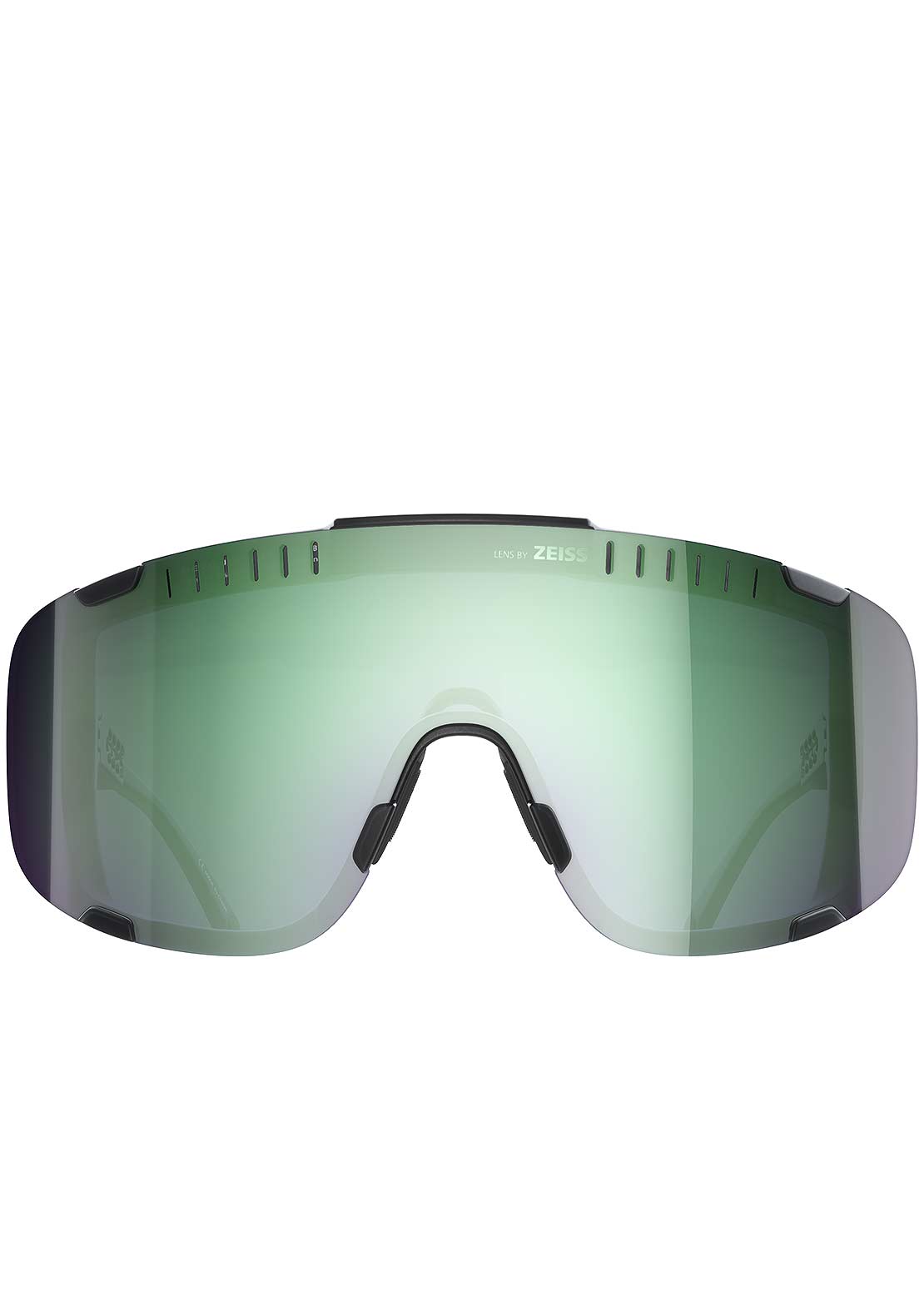 POC Devour Bike Sunglasses Uranium Black/Translucent Grey/Deep Green Mirror