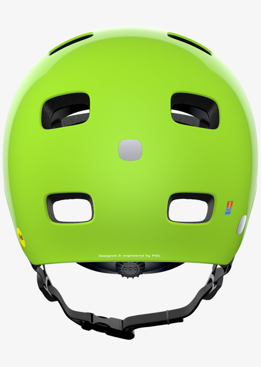 POC Junior Pocito Crane MIPS Mountain Bike Helmet Fluorescent Yellow/Green