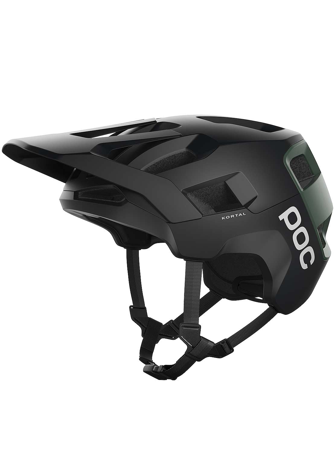 POC Kortal Mountain Bike Helmet Uranium Black/Epidote Green Metallic/Matt