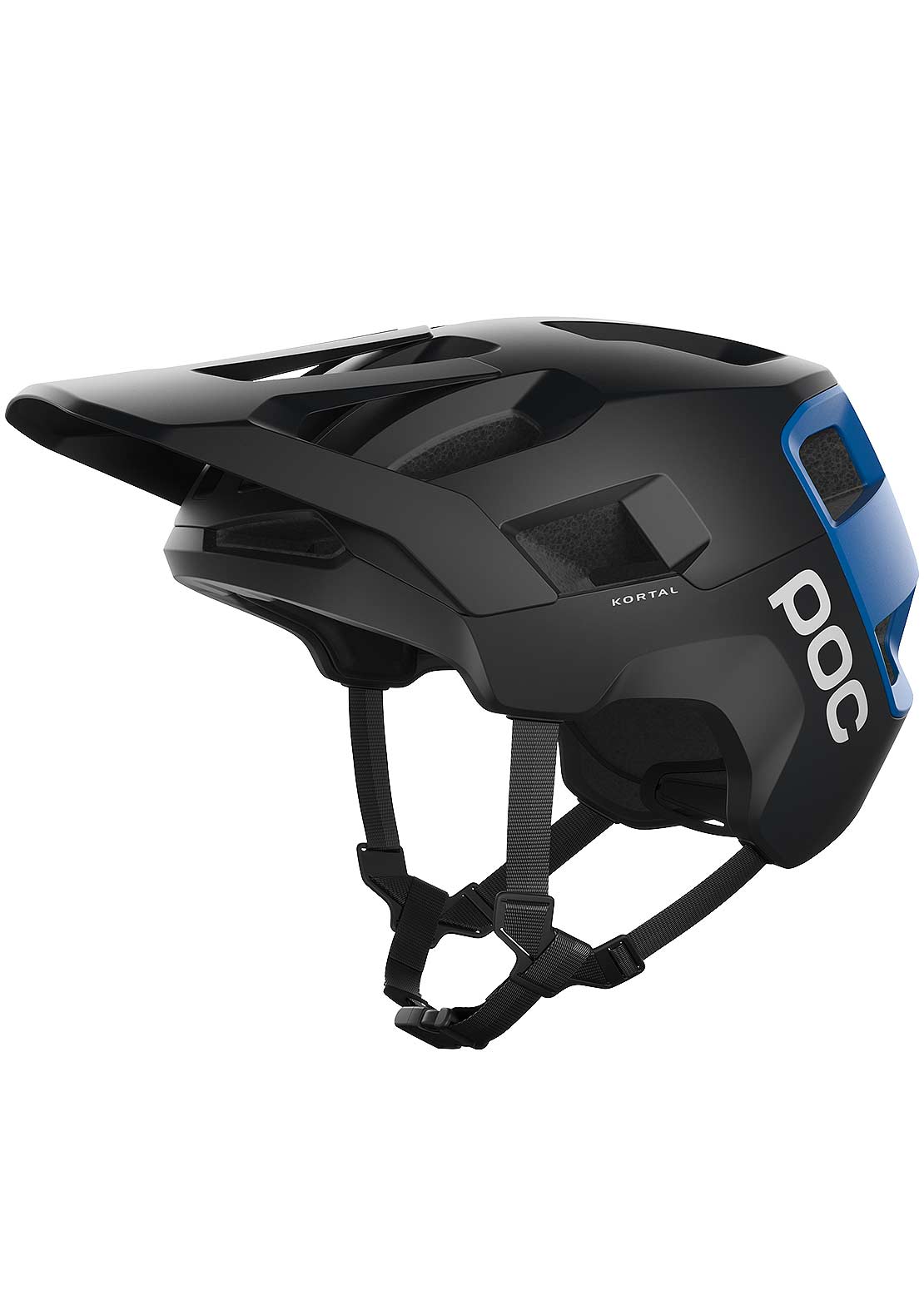 POC Kortal Mountain Bike Helmet Uranium Black/Opal Blue Metallic/Matt