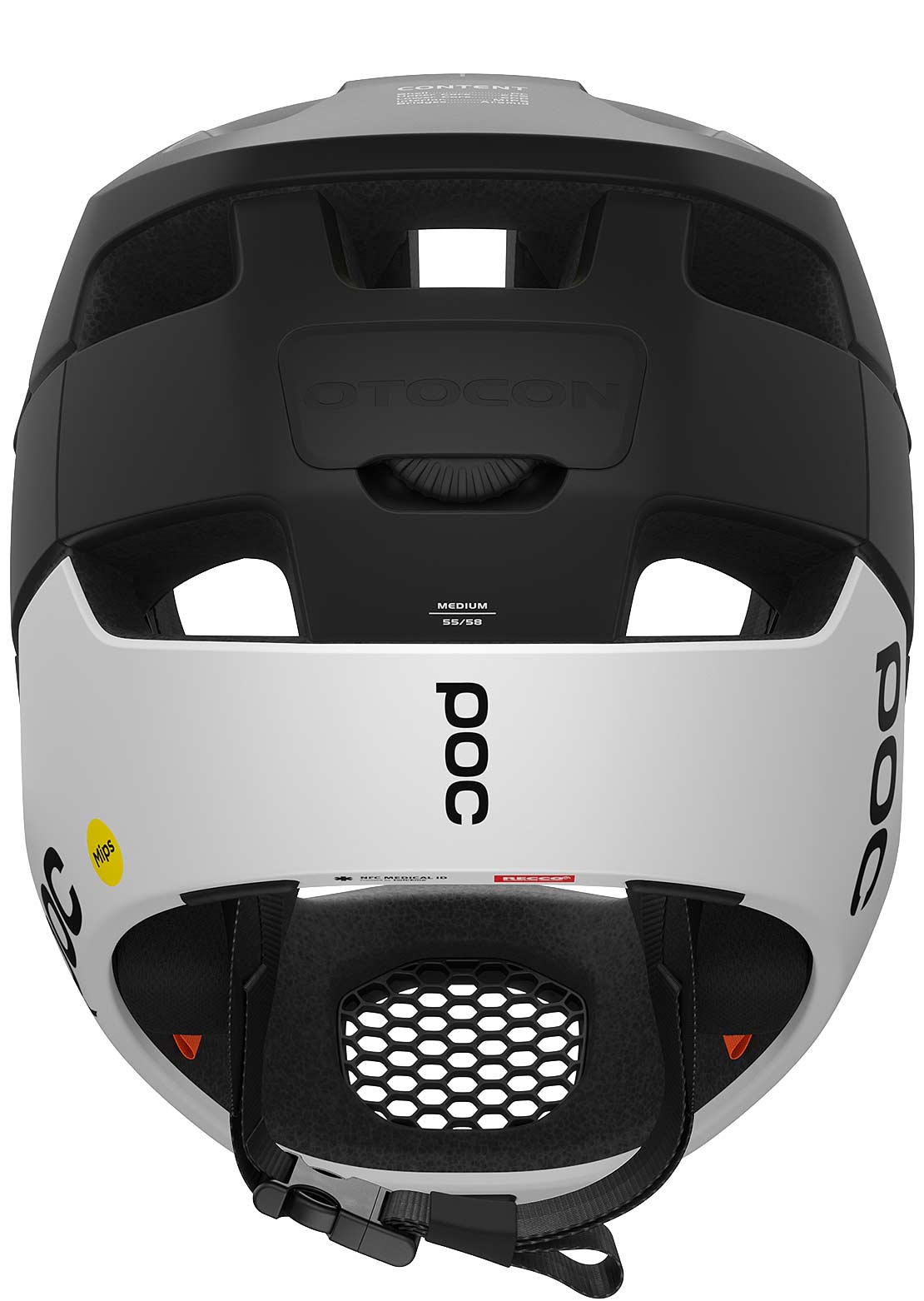 POC Otocon Race MIPS Mountain Bike Helmet Uranium Black/Hydrogen White Matt
