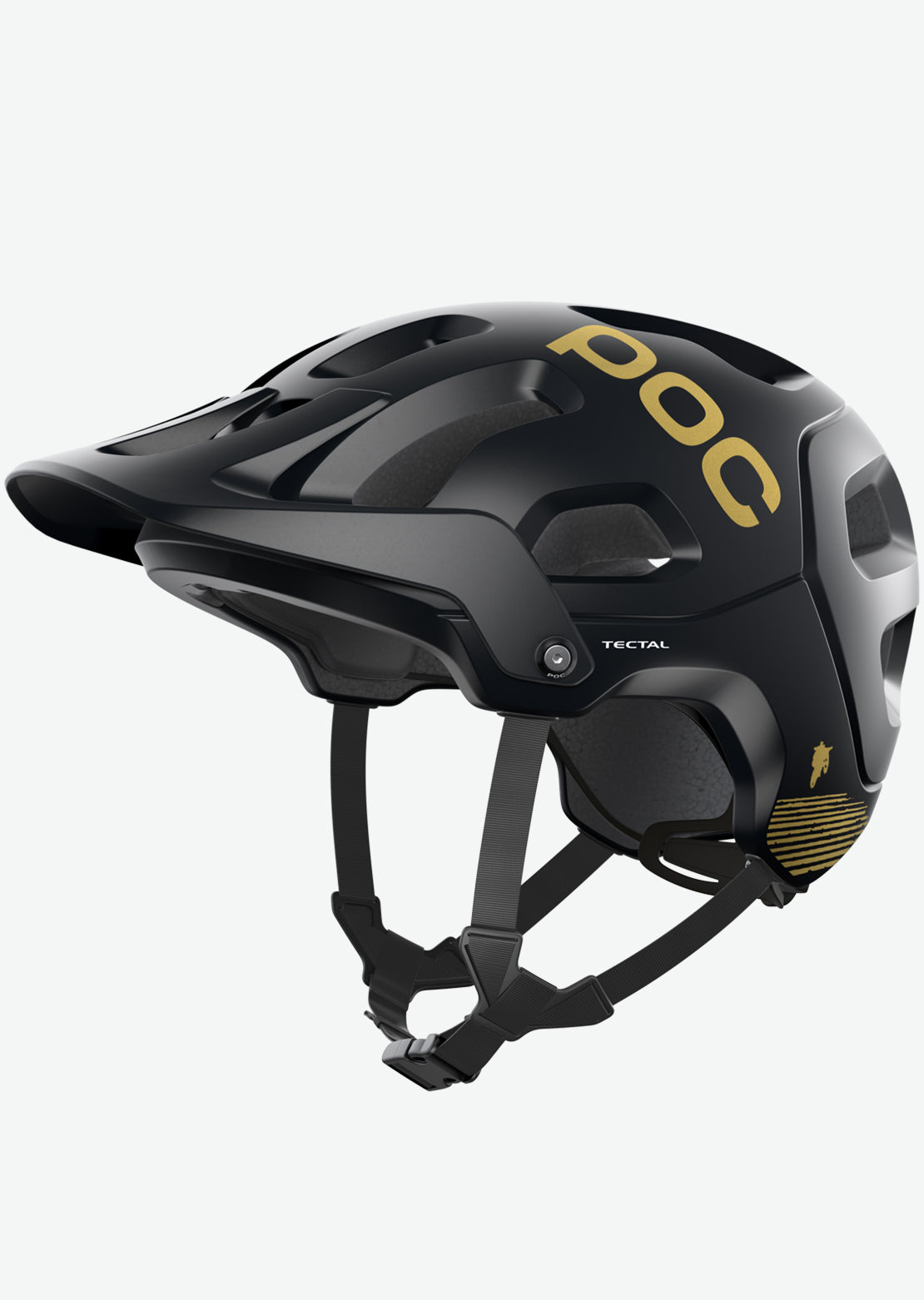 POC Tectal Fabio Edition Mountain Bike Helmet Uranium Black Matte/Gold