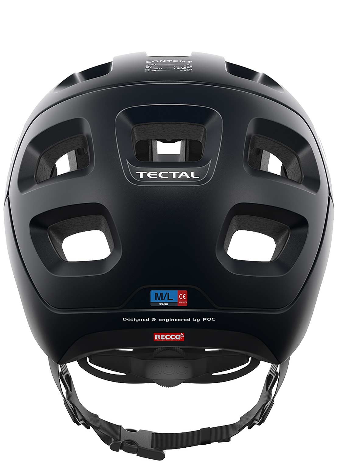 Poc Tectal Mountain Bike Helmet Uranium Black Matt