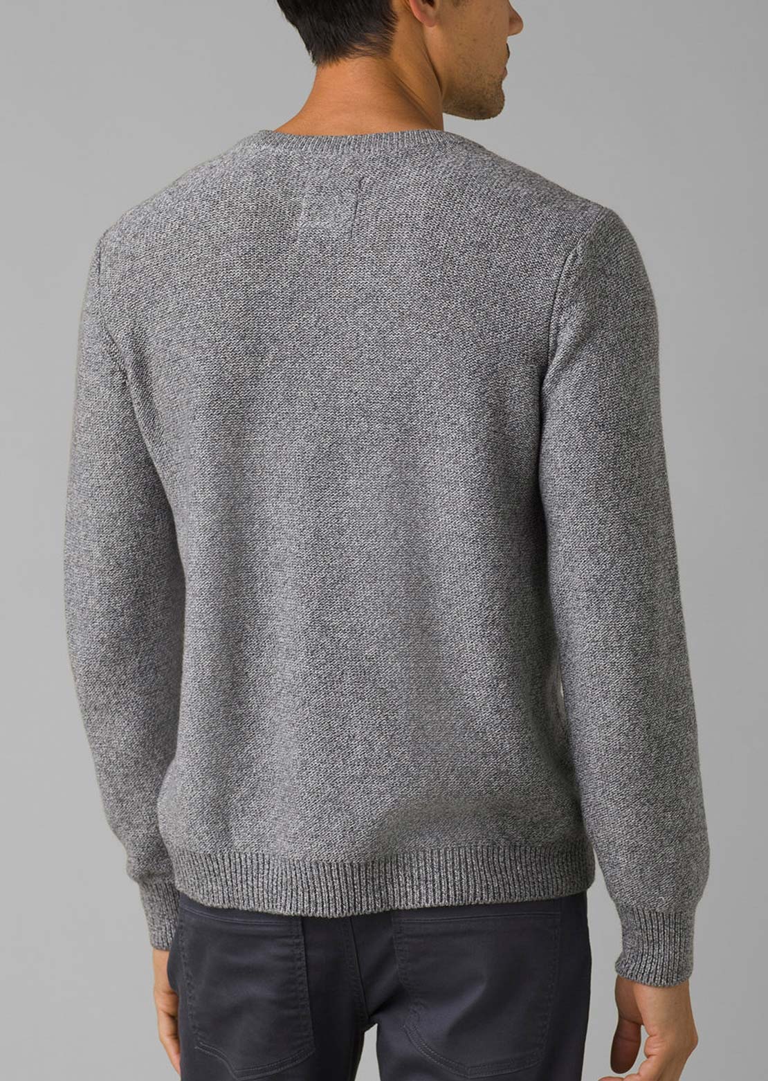 prAna Men&#39;s North Loop Sweater Pebble Grey