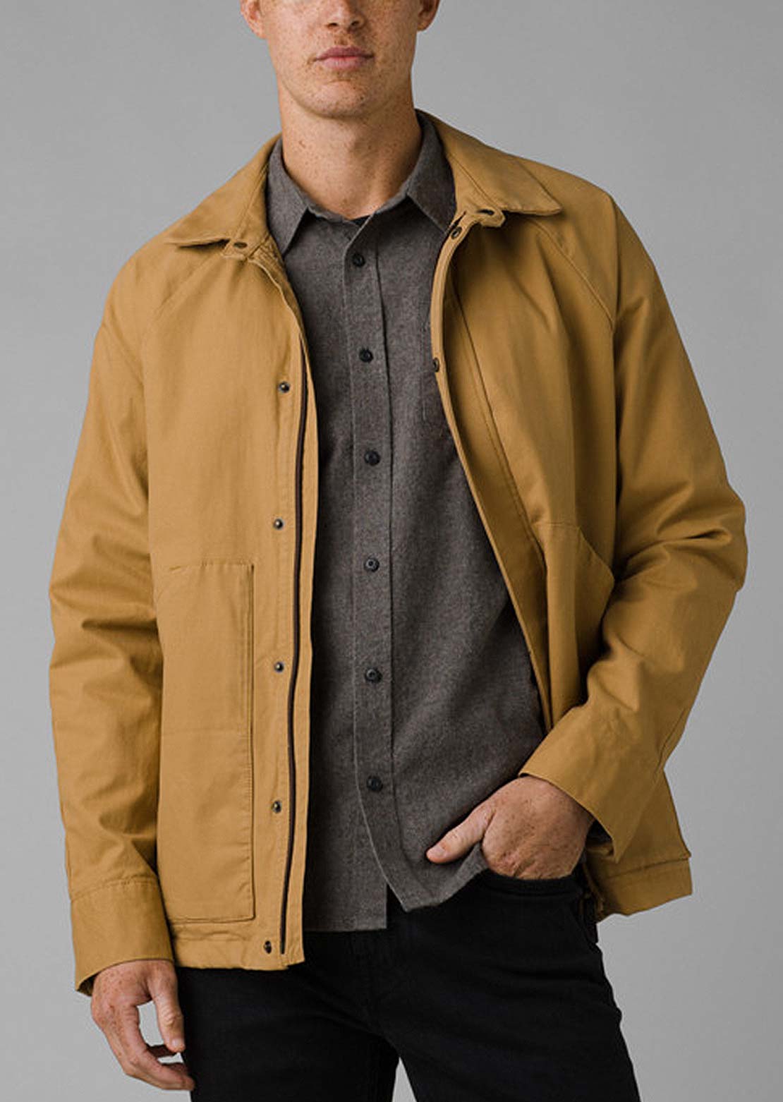 prAna Men&#39;s Upper Dash Shirt Jacket Embark Brown