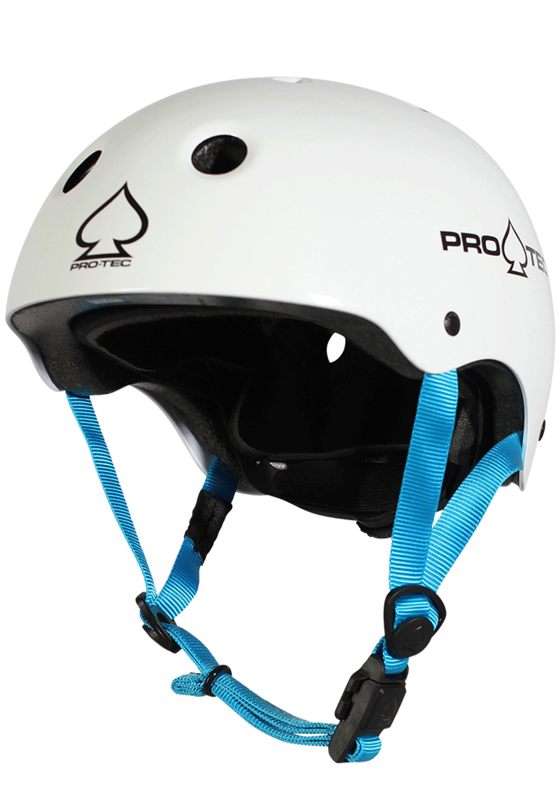 Pro-Tec Junior Classic Fit Certified Skateboard Helmet Gloss White