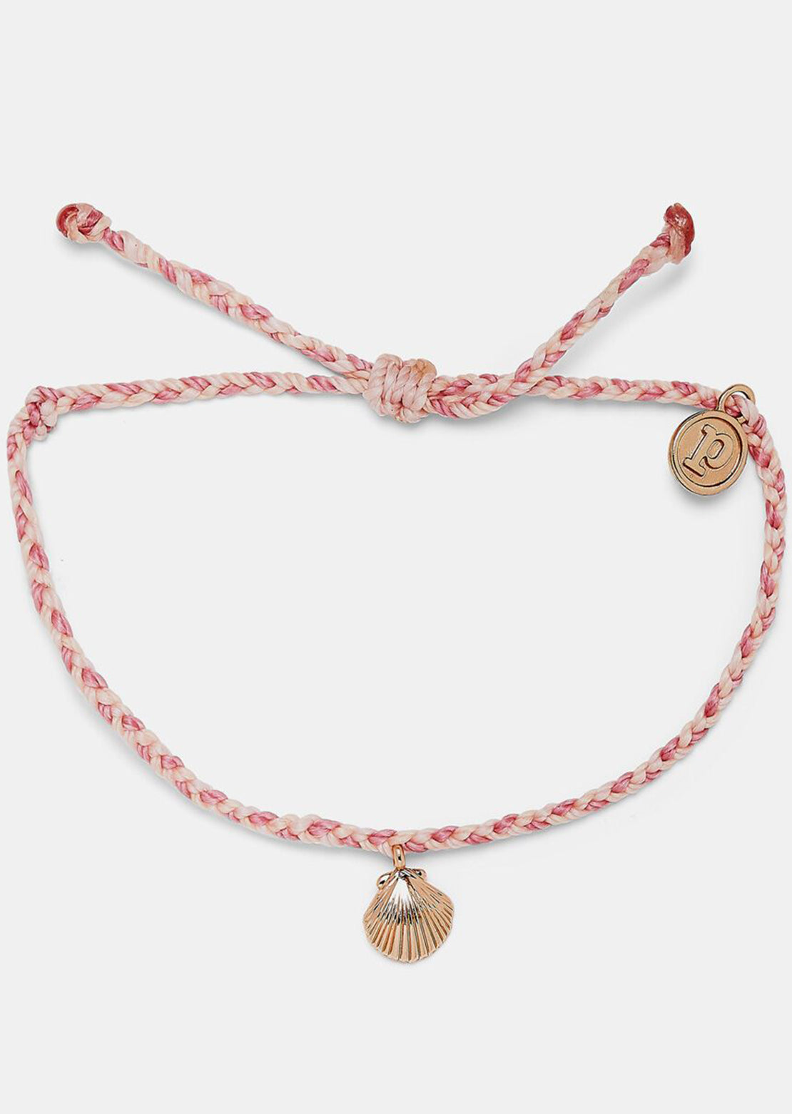 Pura Vida Women&#39;s La Concha Rose Gold Bracelet Pink