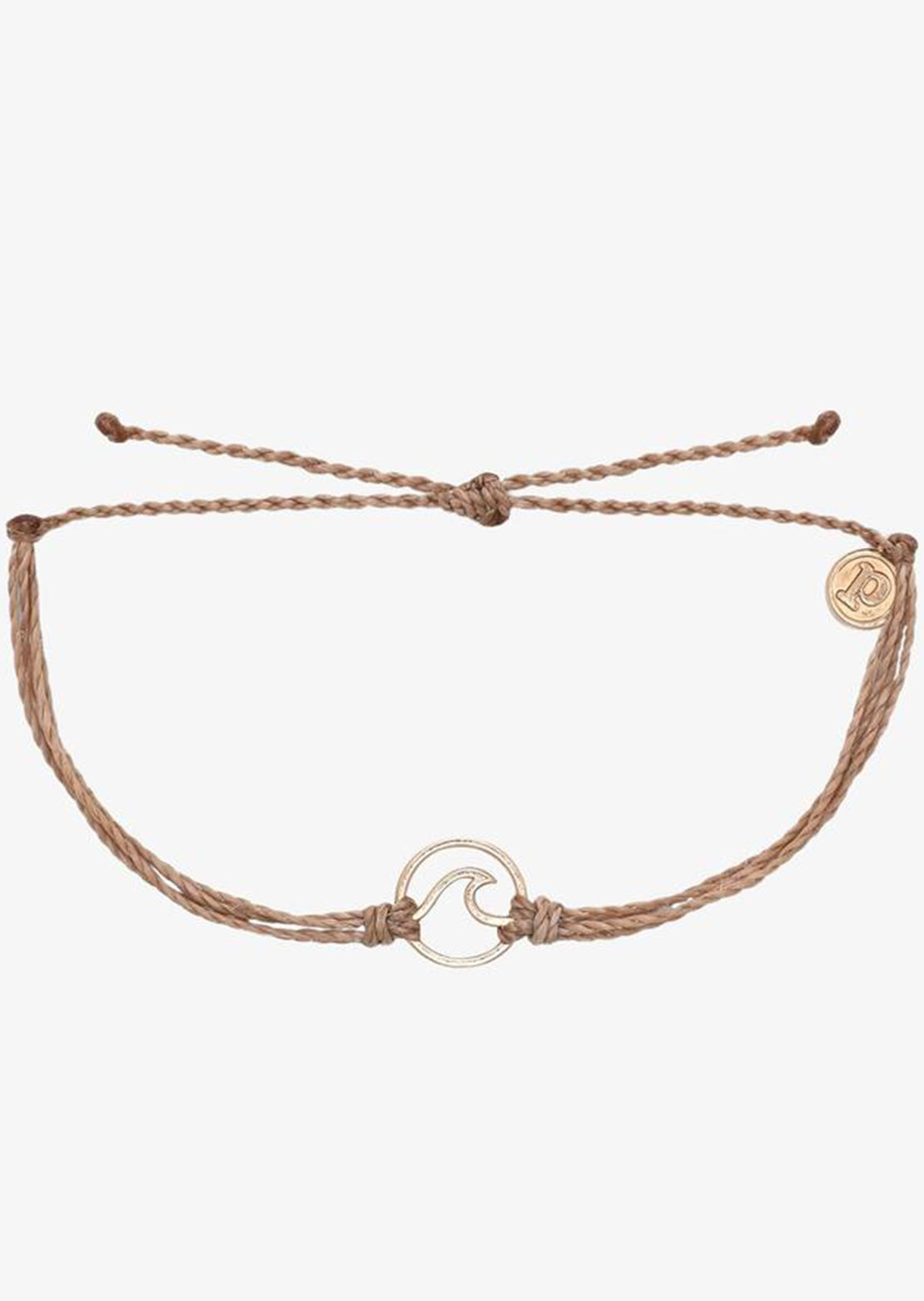 Pura Vida Women&#39;s Rose Gold Wave Bracelet Sandlewood