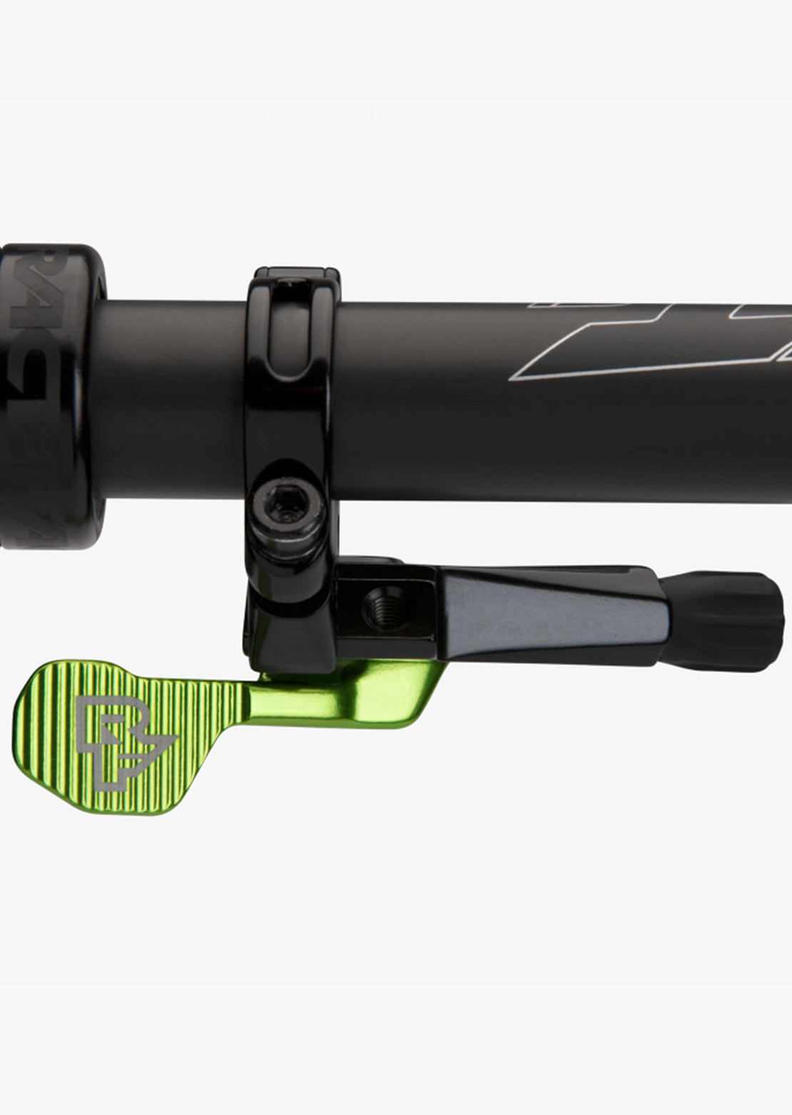 Race Face Turbine R 1x Seatpost Lever Green Installed