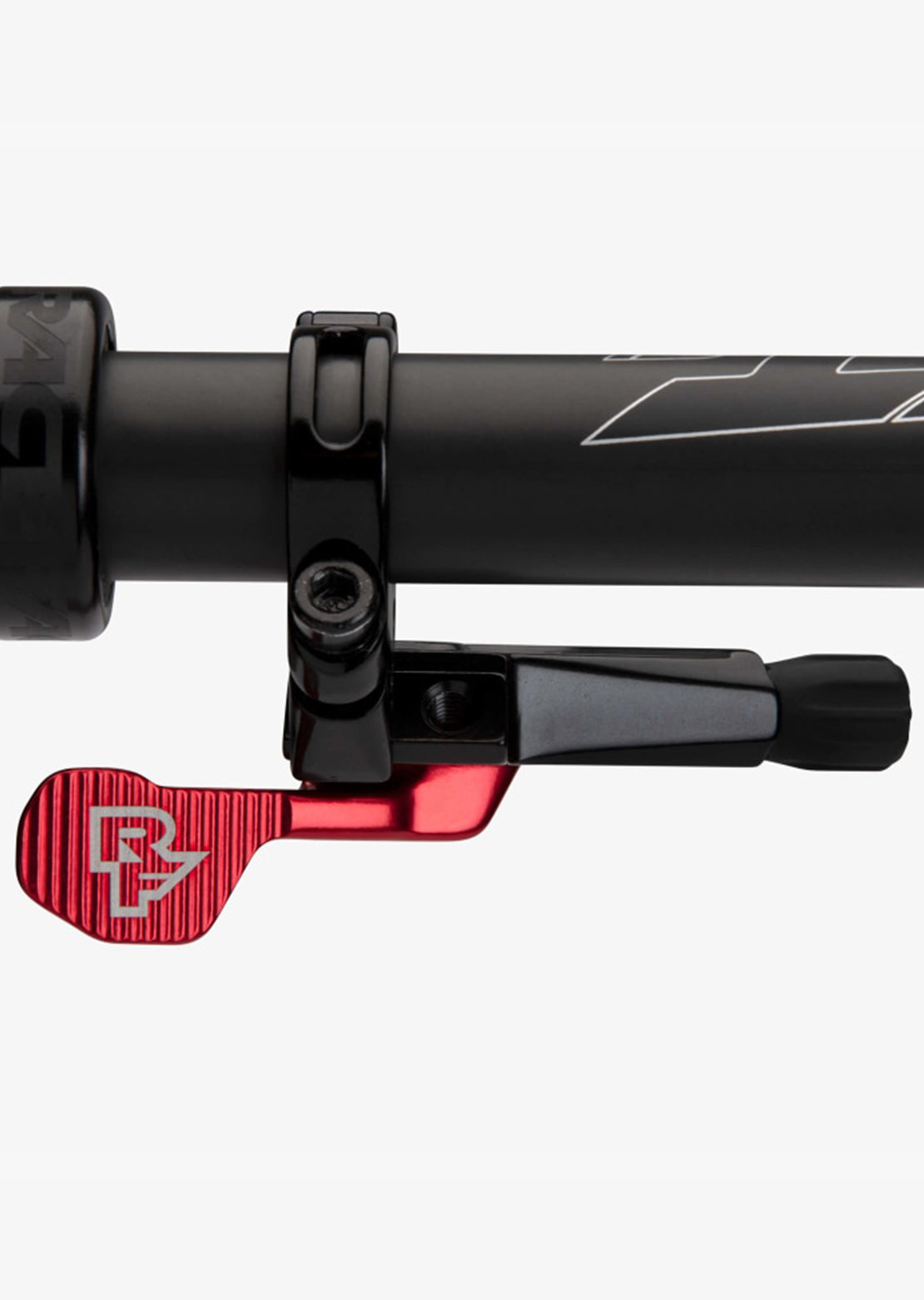 Race Face Turbine R 1x Seatpost Lever Red Installed