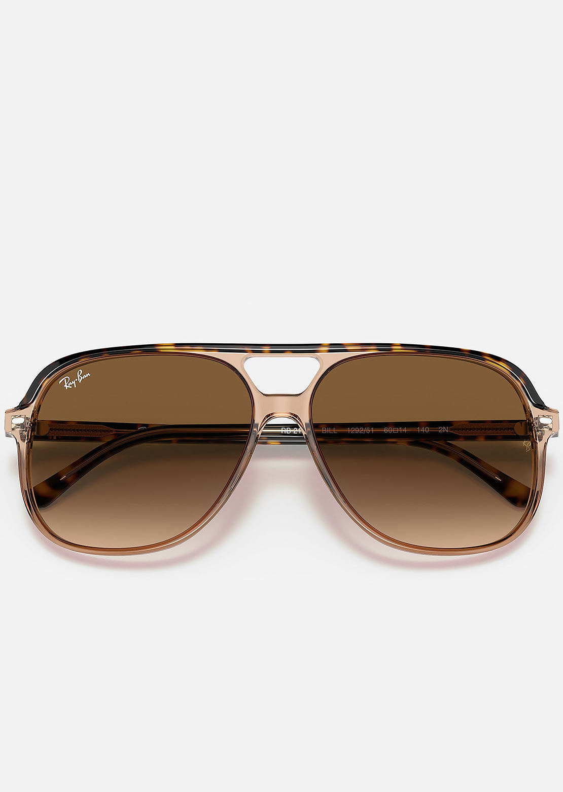 Ray-Ban Bill RB2198 Sunglasses Havana On Transparent Brown