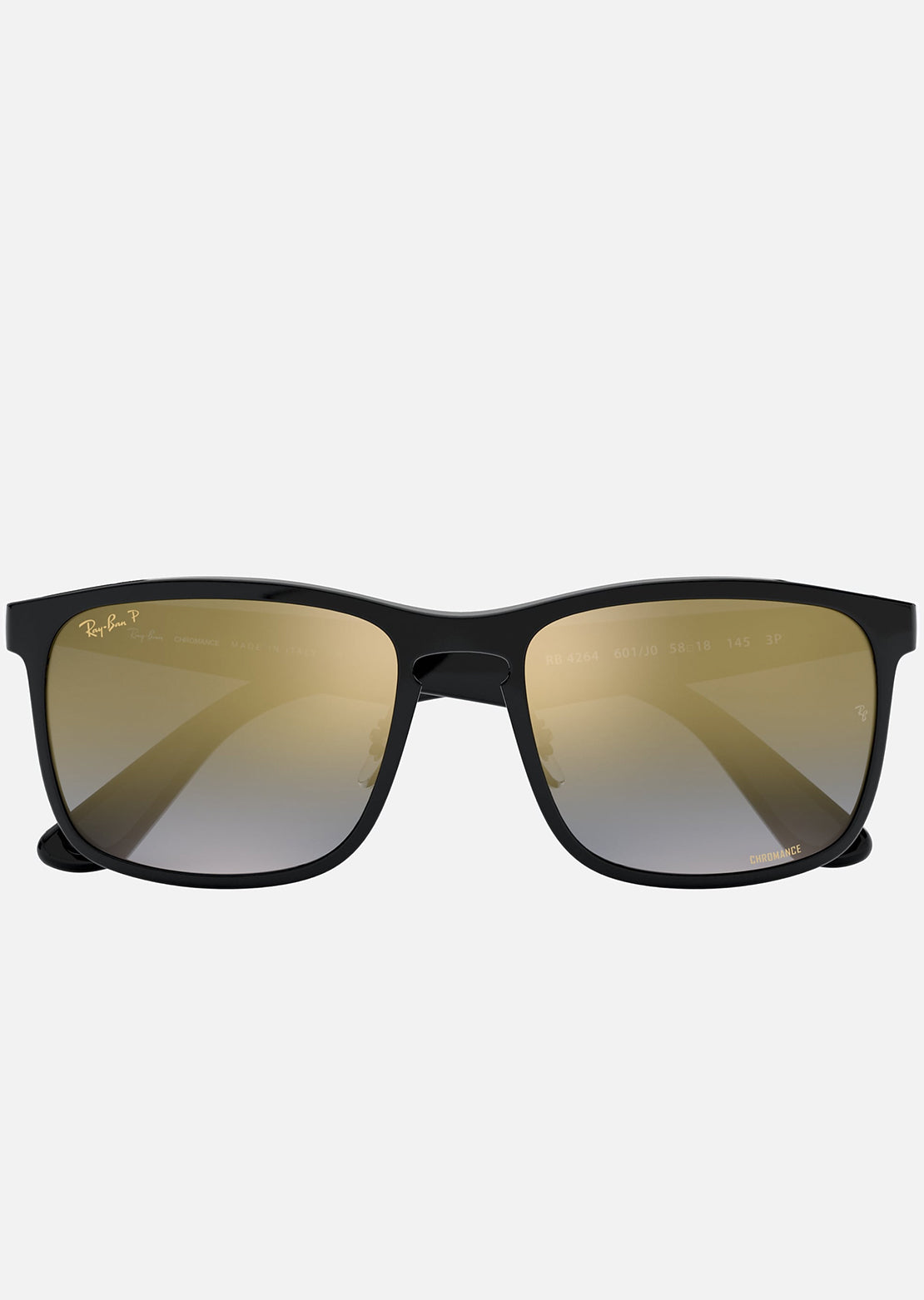 Ray-Ban Chromance RB4264 Polarized Sunglasses Nylon Black/Polarized Blue Gradient Mirror Chromance