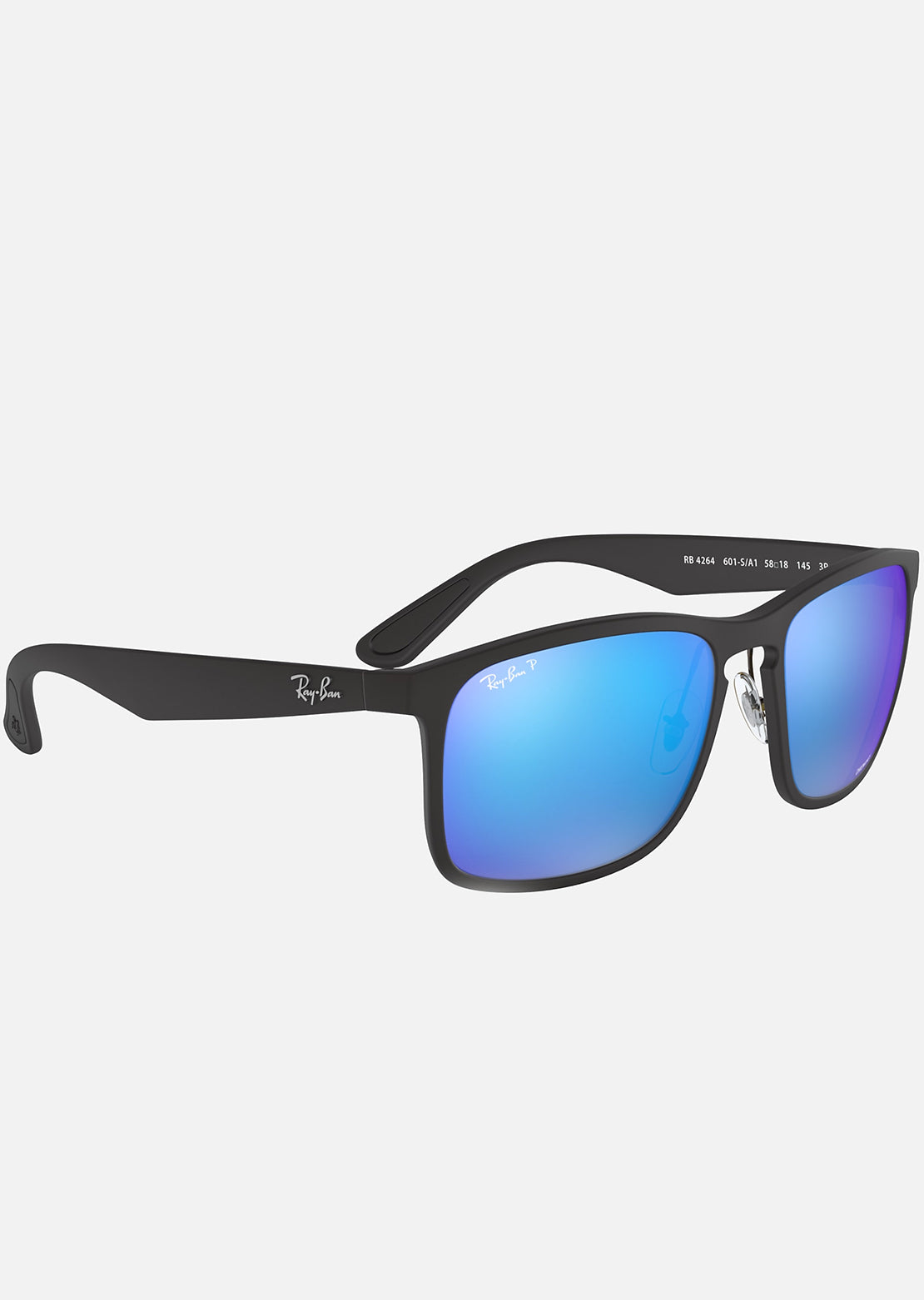 Ray-Ban Chromance RB4264 Polarized Sunglasses Nylon Black/Polarized Blue Mirror Chromance