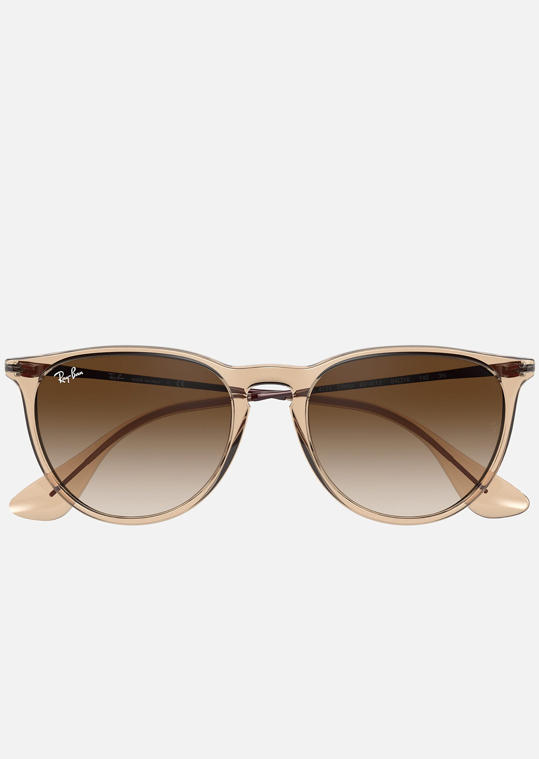 Ray-Ban Erika RB4171 Sunglasses Nylon Transparent Brown/Brown Gradient