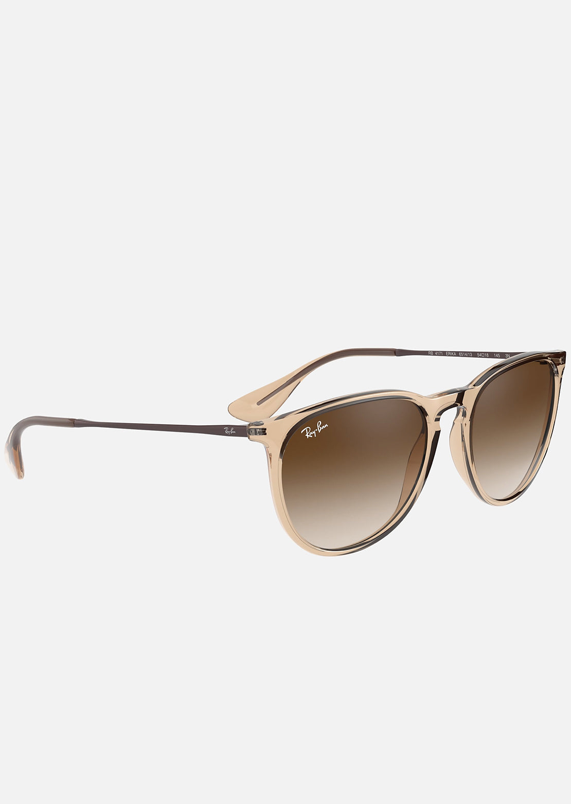 Ray-Ban Erika RB4171 Sunglasses Nylon Transparent Brown/Brown Gradient