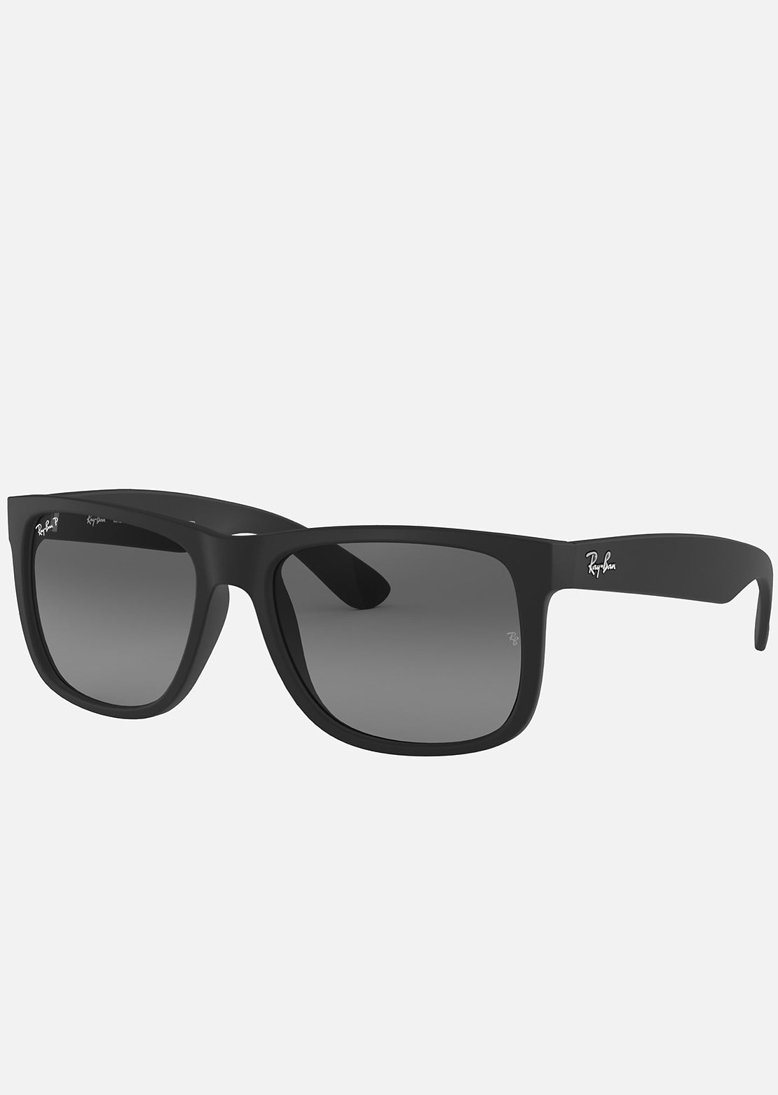 Ray-Ban Justin Classic RB4165 Polarized Sunglasses Nylon Black/ Polarized Grey Gradient