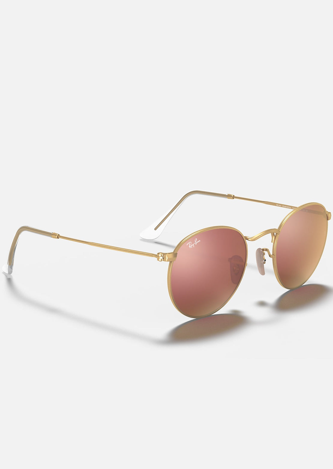 Ray-Ban Round Metal Legend Gold RB3447 Sunglasses Metal Gold/Copper Flash