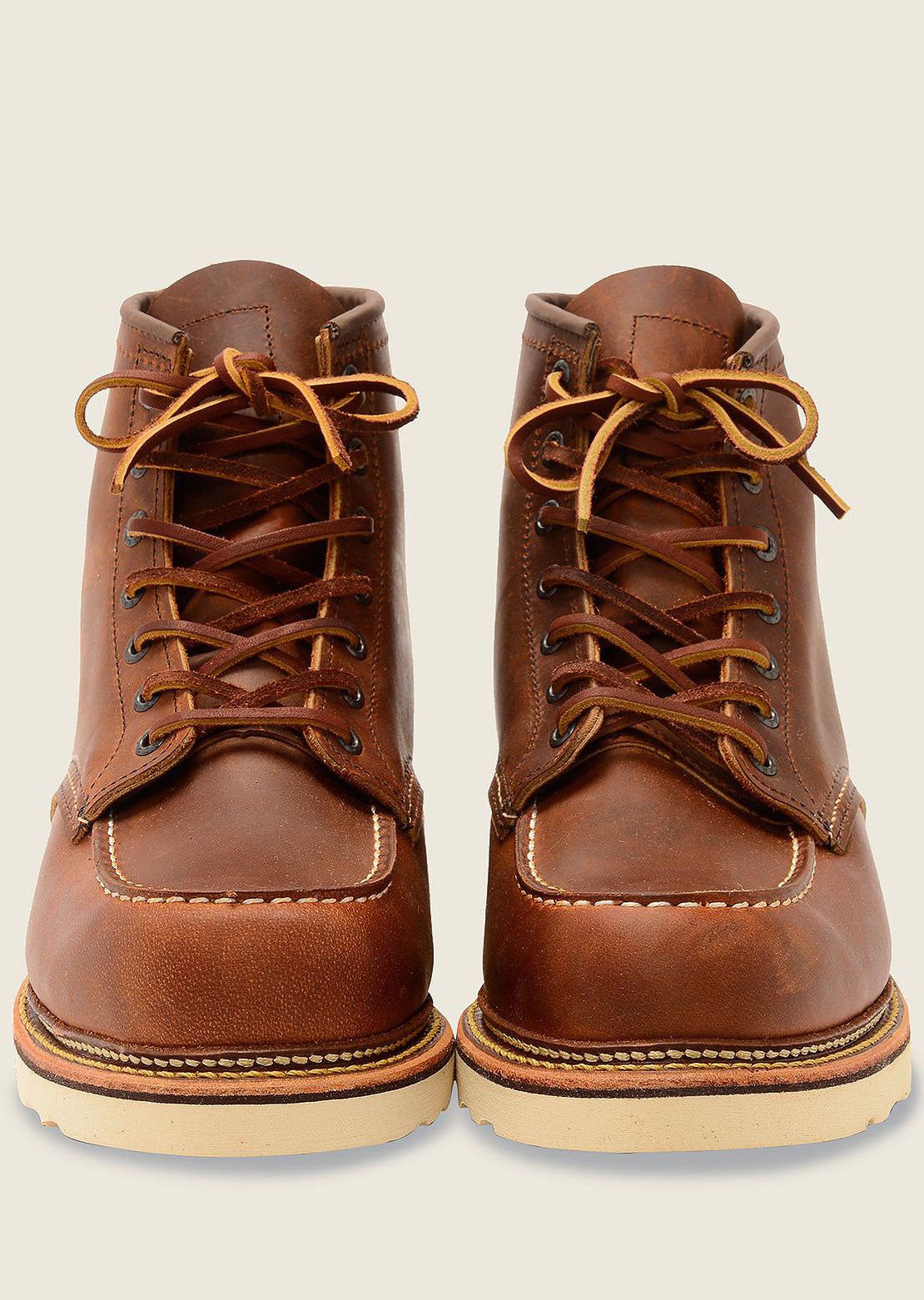 Redwing Men's 6" Classic Moc Boots with Footbed Copper R&T