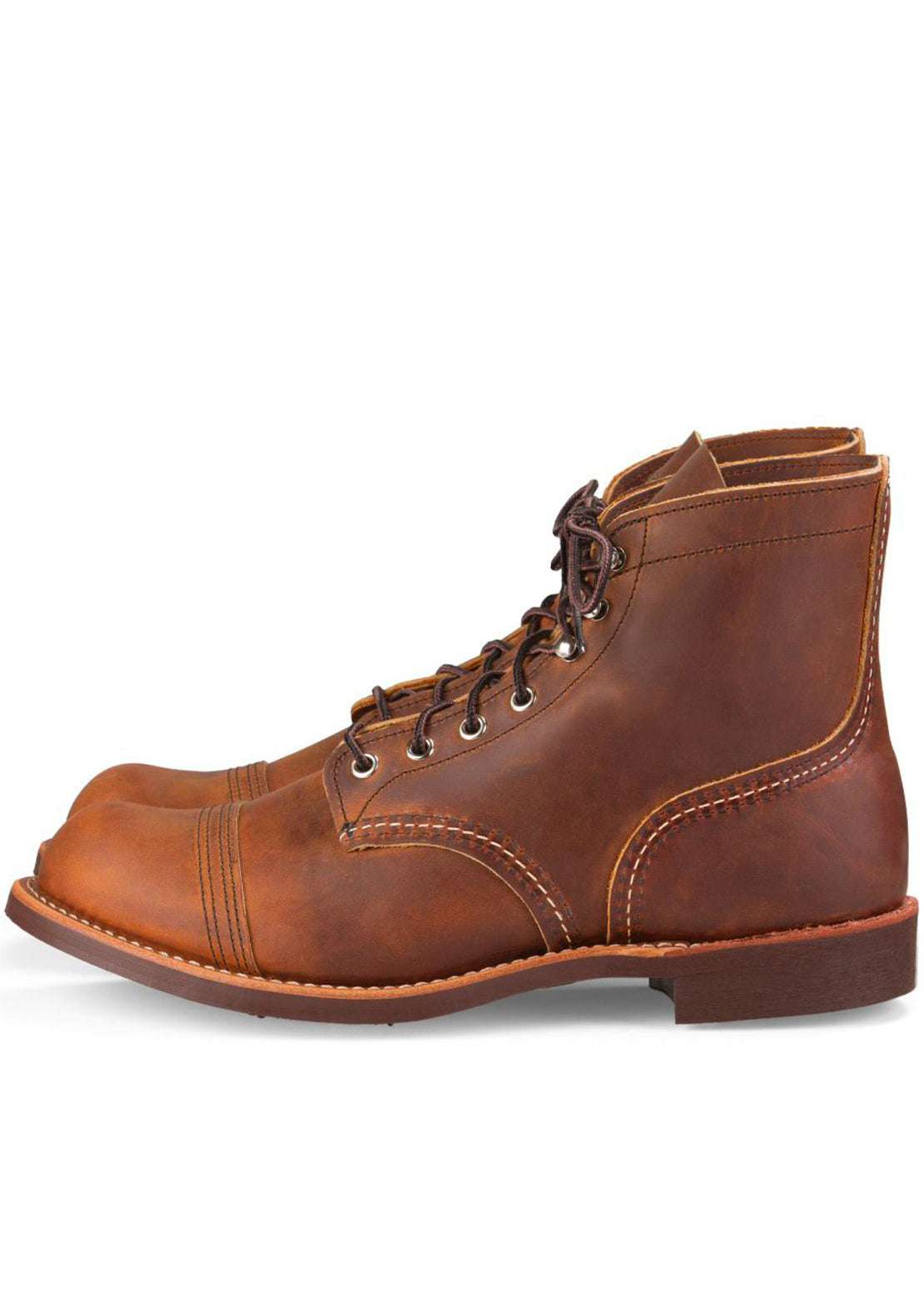 Redwing Men&#39;s Iron Ranger Casual Boots Copper Rough &amp; Tough Leather