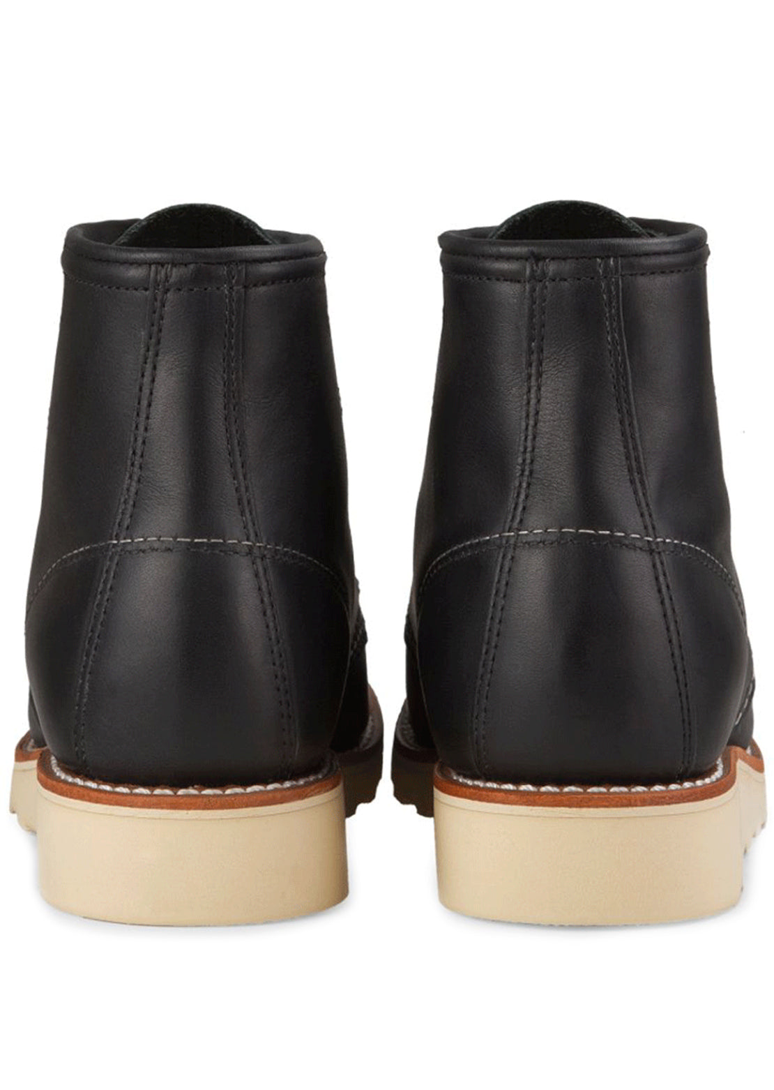 Redwing Women&#39;s 6&quot; Classic Moc Toe Boots Black Boundary Leather