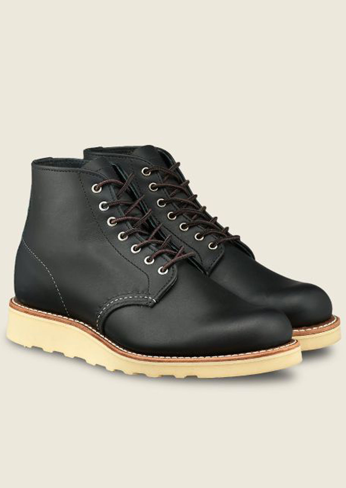 Redwing Women&#39;s 6-inch Round Toe Casual Boots Black Boundary