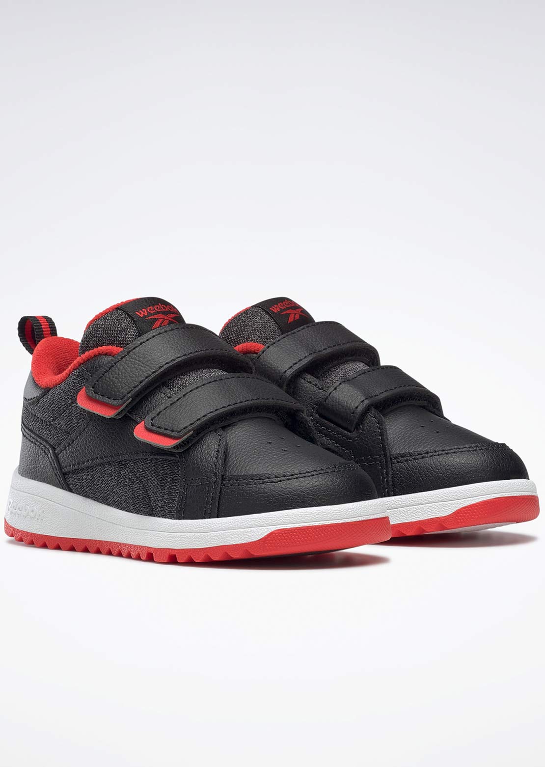 Reebok Toddler Weebok Clasp Low Shoes Night Black/Night Black/Vector Red