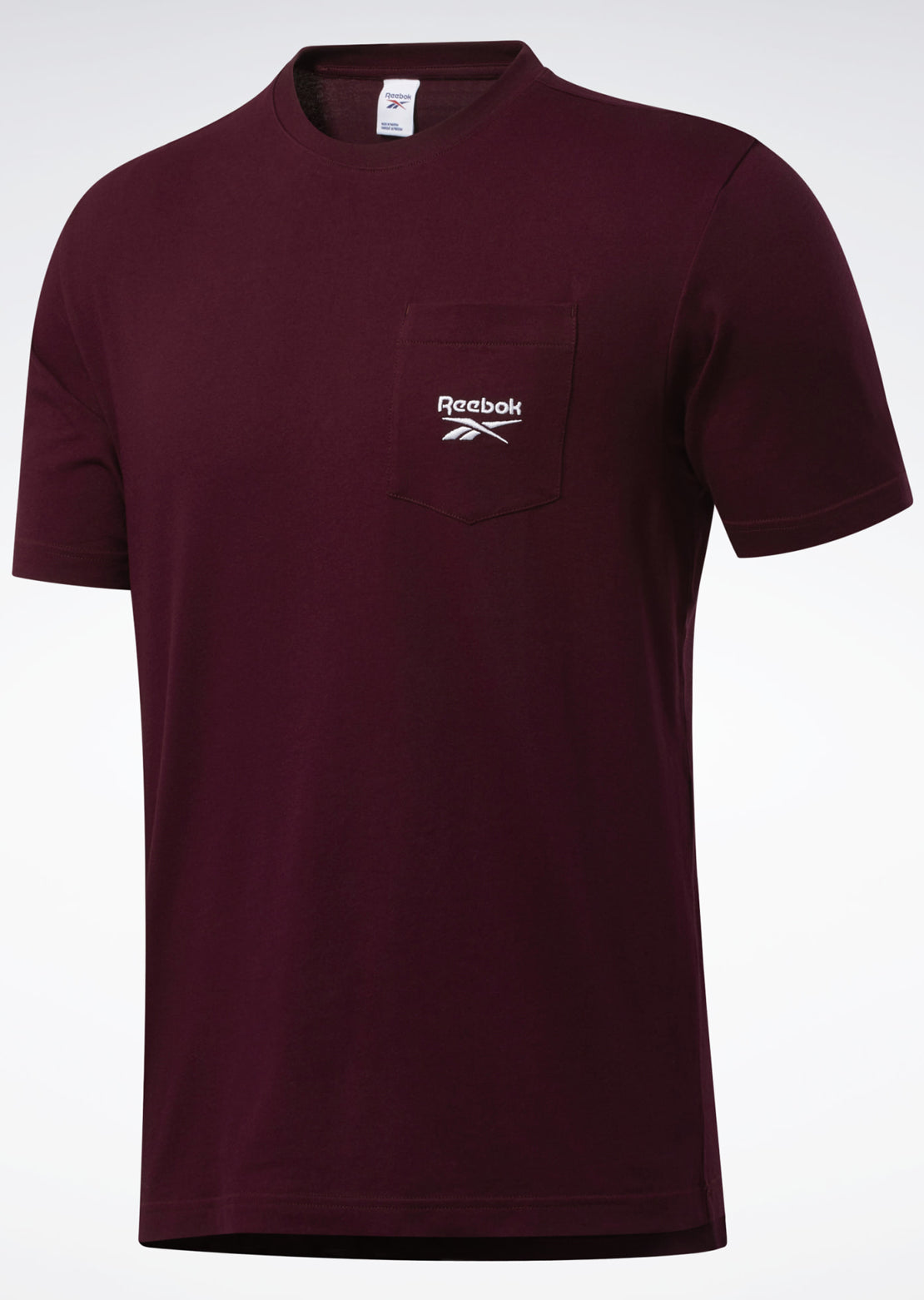 Reebok Men&#39;s CL F Pocket T-Shirt Maroon