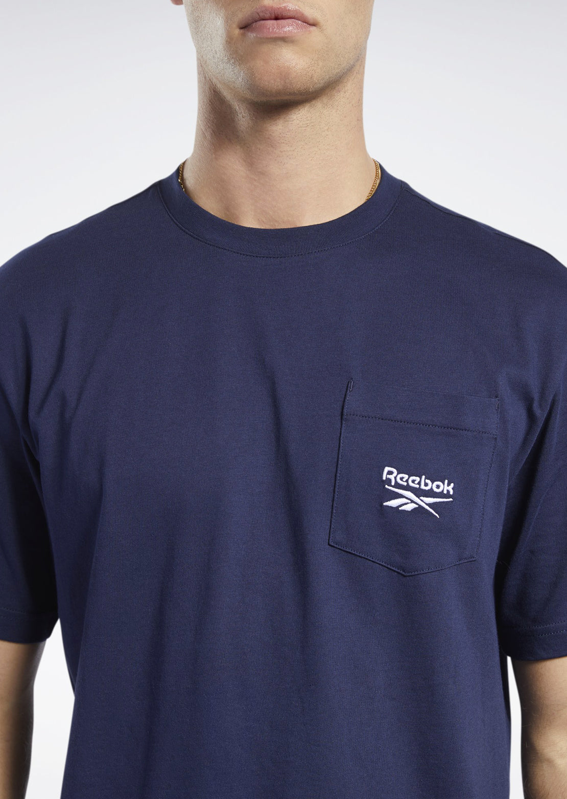 Reebok Men&#39;s CL F Pocket T-Shirt Vector Navy