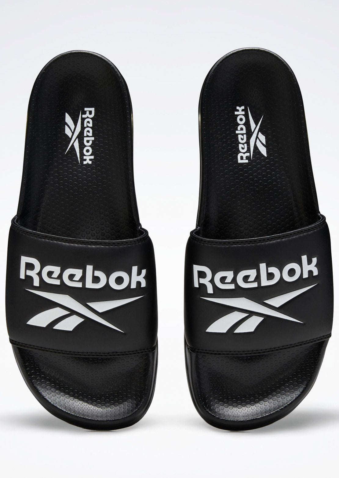 Reebok Men&#39;s Classic Slides Black/White/Black