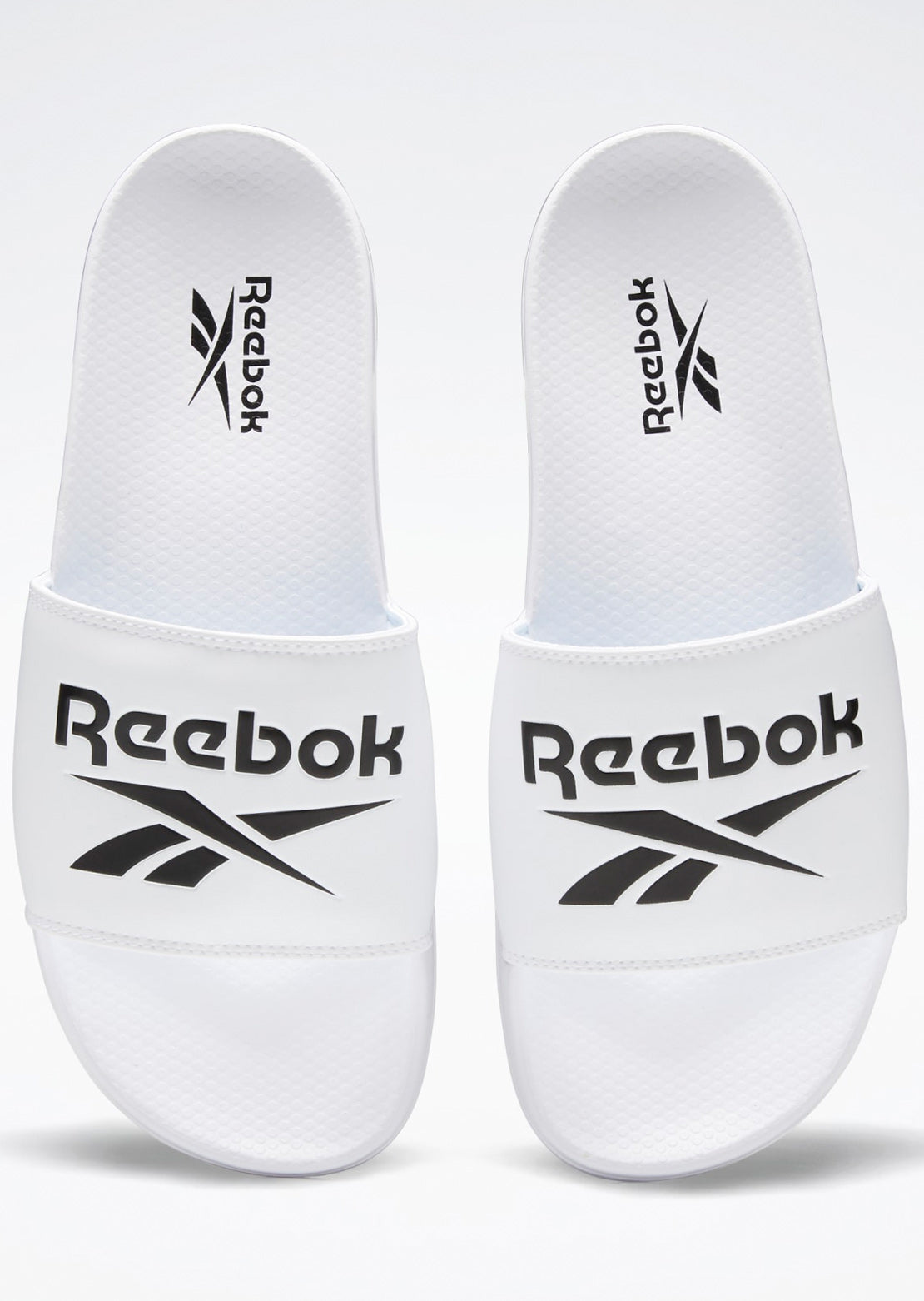 Reebok Men&#39;s Classic Slides White/Black/White