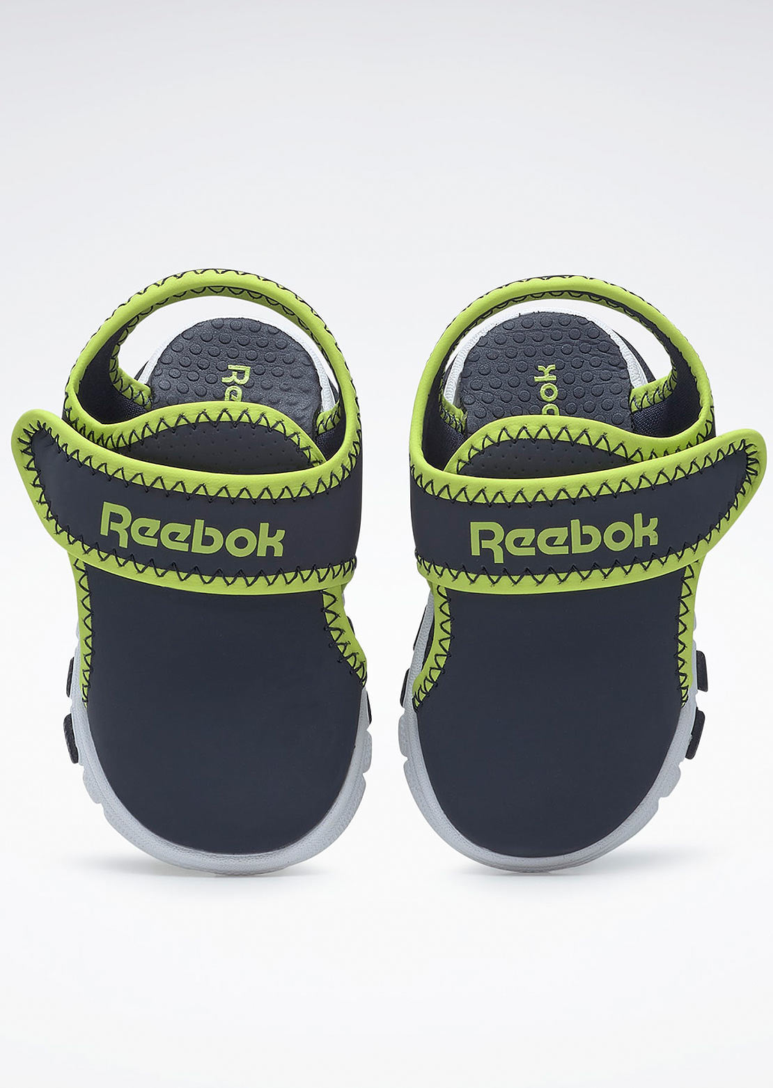 Reebok Toddler Wave Glider III Shoes Vector Navy/Acid Yellow/FTWR White