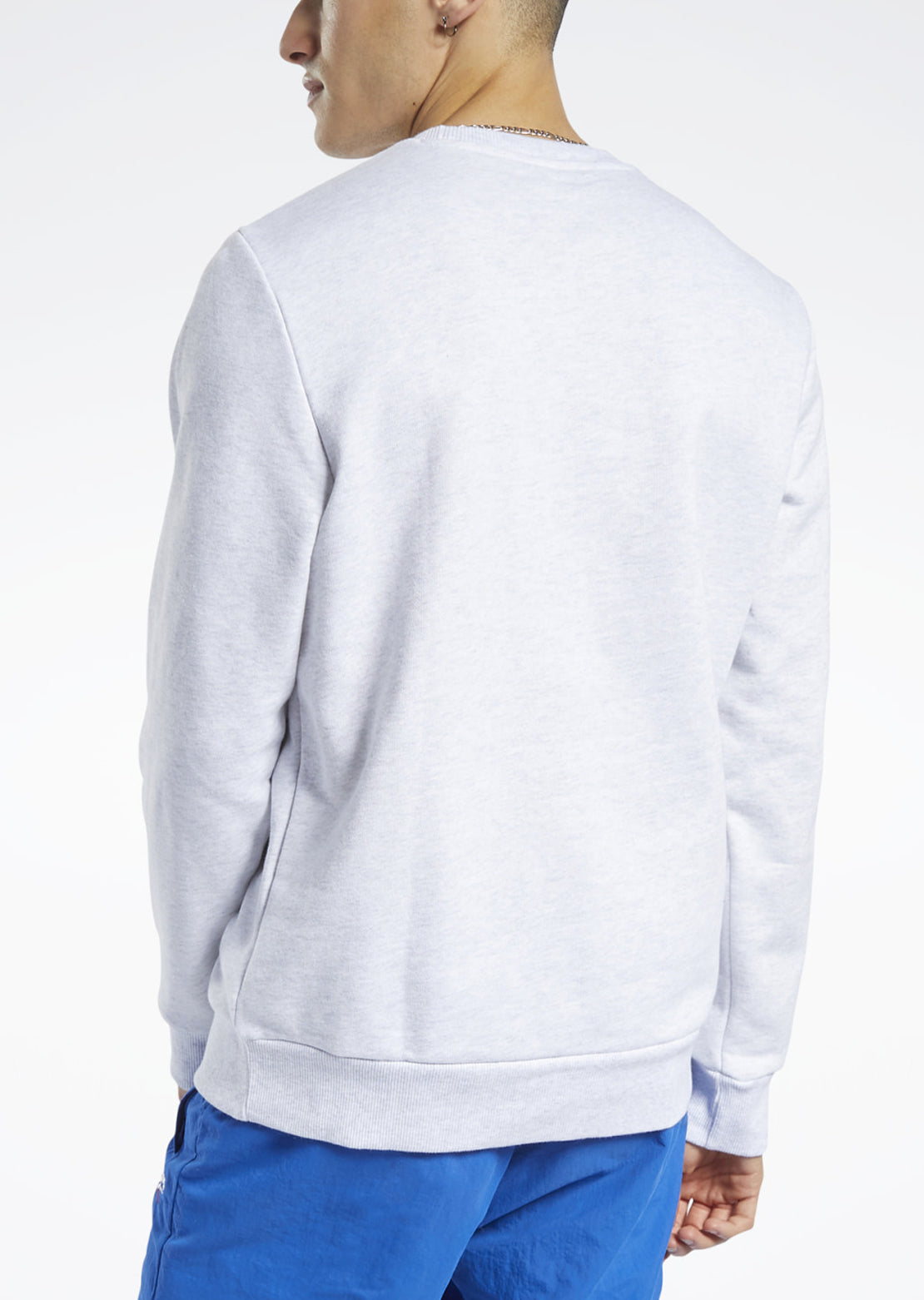 Reebok Women&#39;s CL F Small Vector Crewneck White Melange