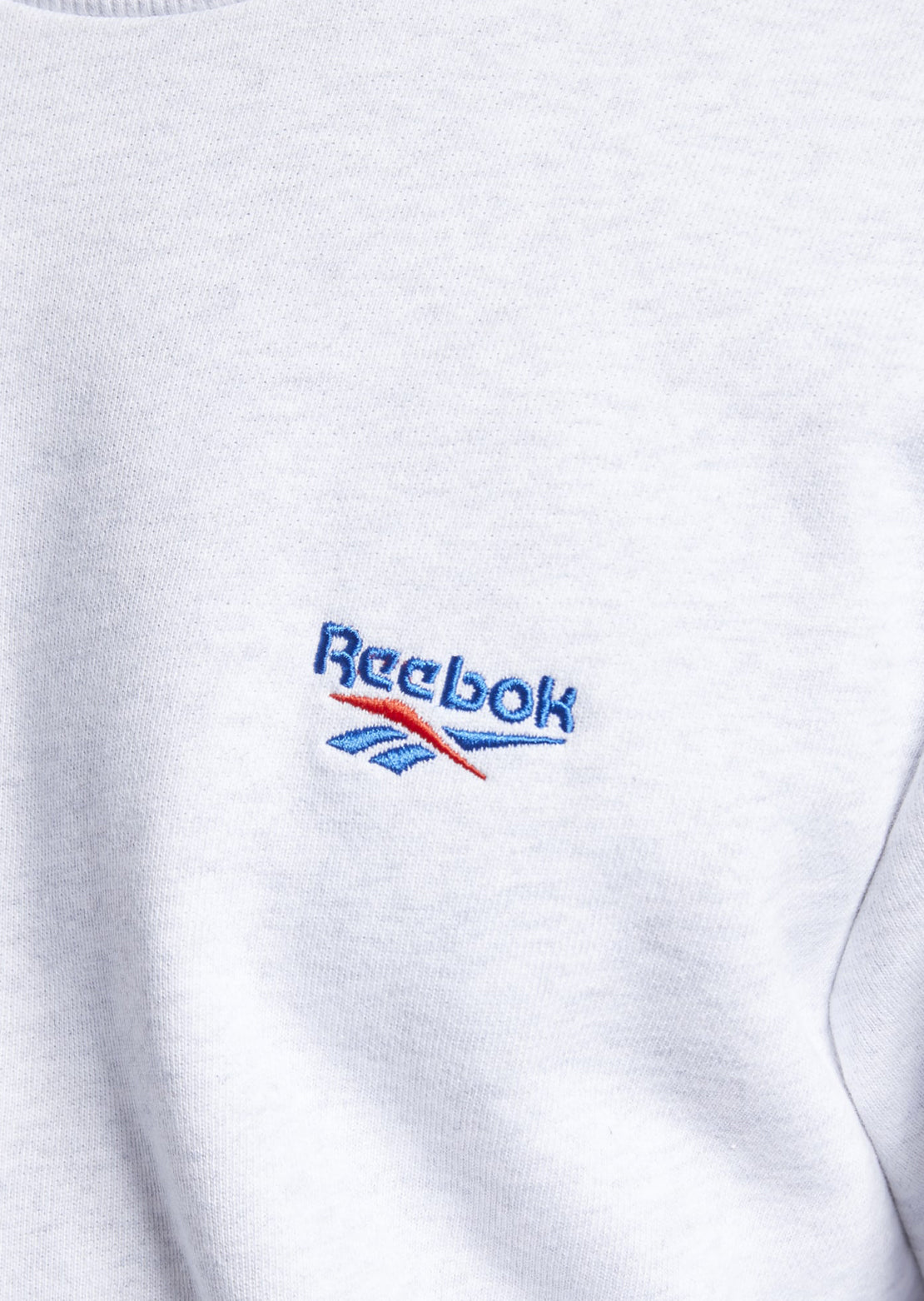 Reebok Women&#39;s CL F Small Vector Crewneck White Melange