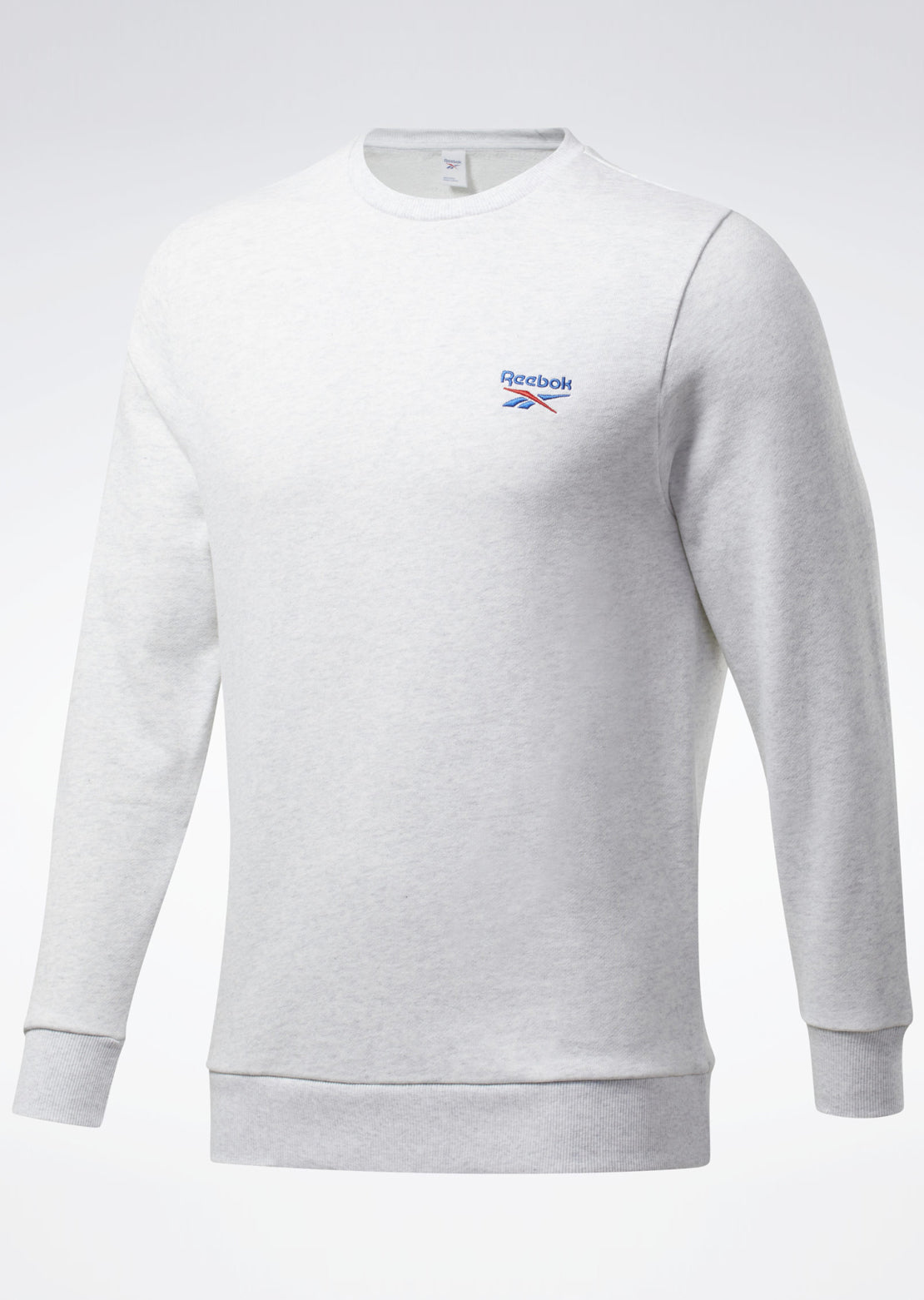 Reebok Women&#39;s CL F Small Vector Crewneck White Melange
