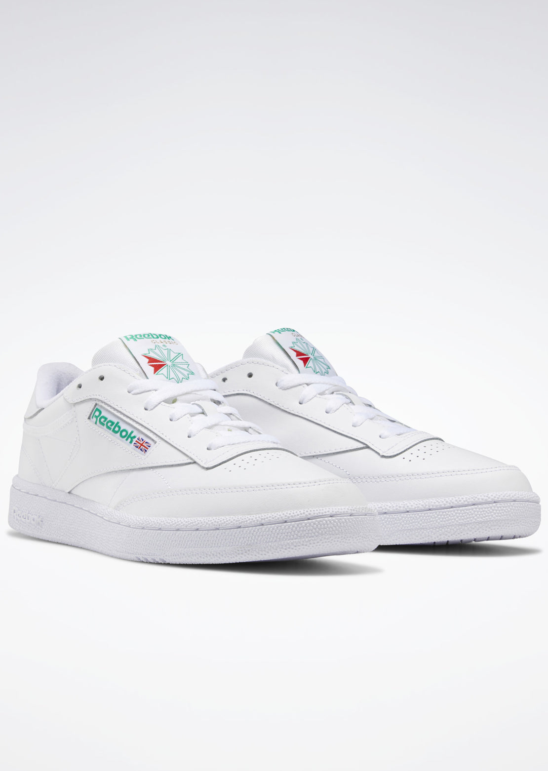 Reebok Women&#39;s Club C 85 Shoes White/Green