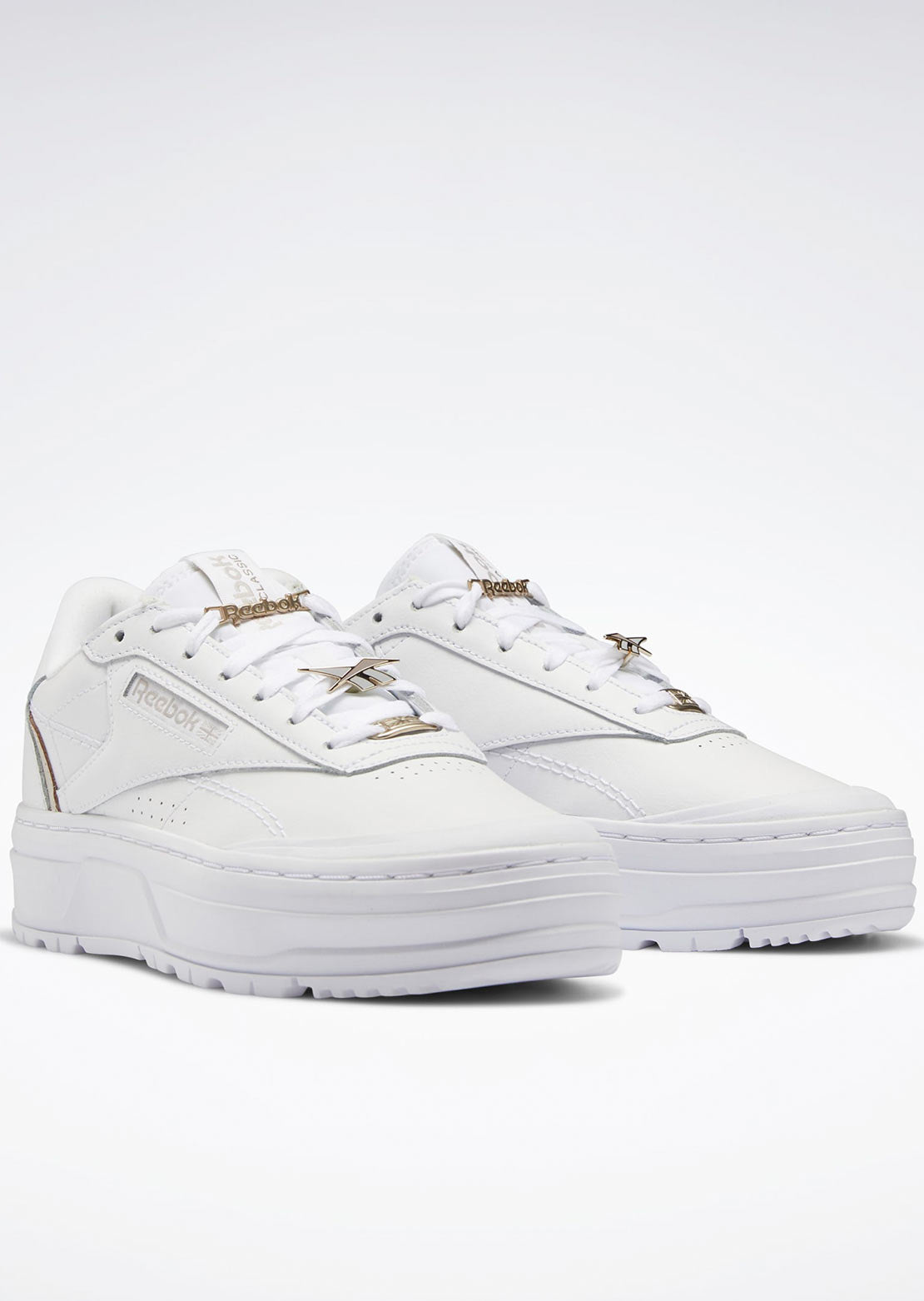 Reebok Women&#39;s Club C Double Geo Shoes FTWR White/FTWR White/Moonstone
