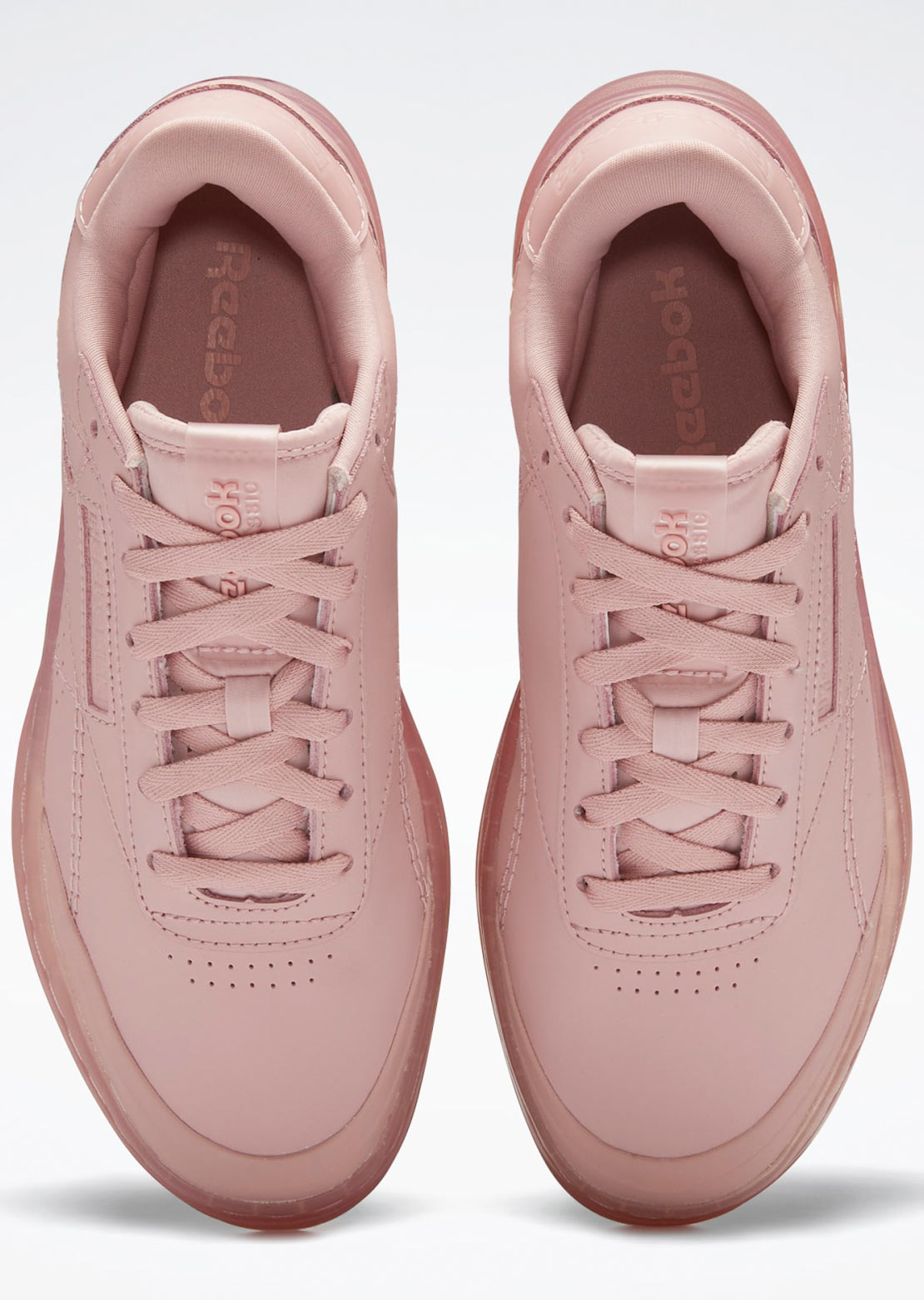 Reebok Women&#39;s Club C Double Geo Shoes Smokey Rose/Smokey Rose/Smokey Rose