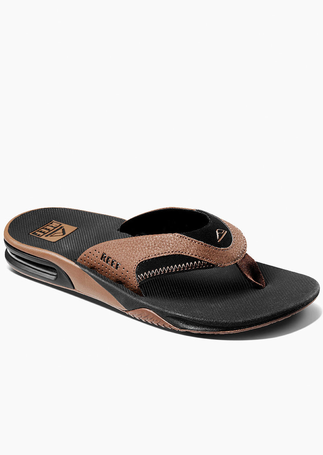 Reef Men's Fanning Sandals Black And Tan