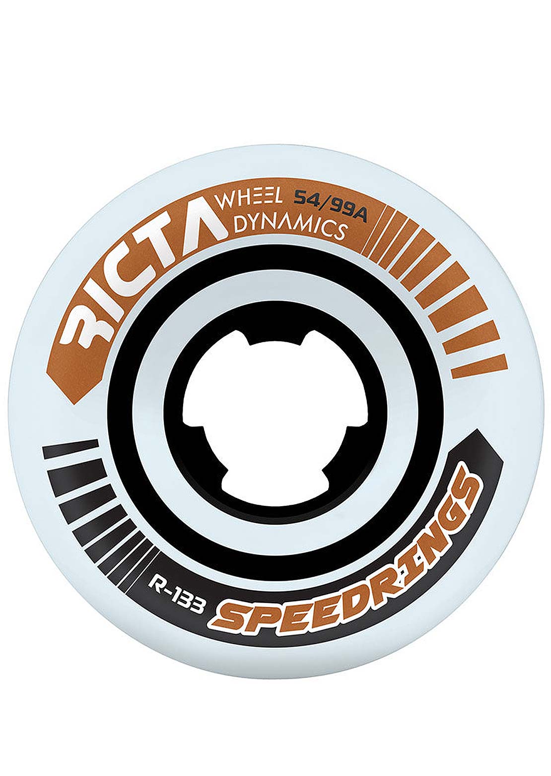  Ricta Speedrings Wide 99A Skateboard WheelsWhite/Multi