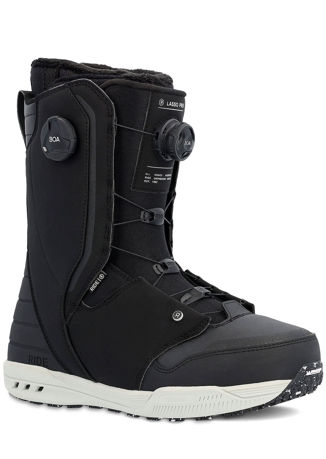 Ride Men&#39;s Lasso Pro Wide Snowboard Boots Black