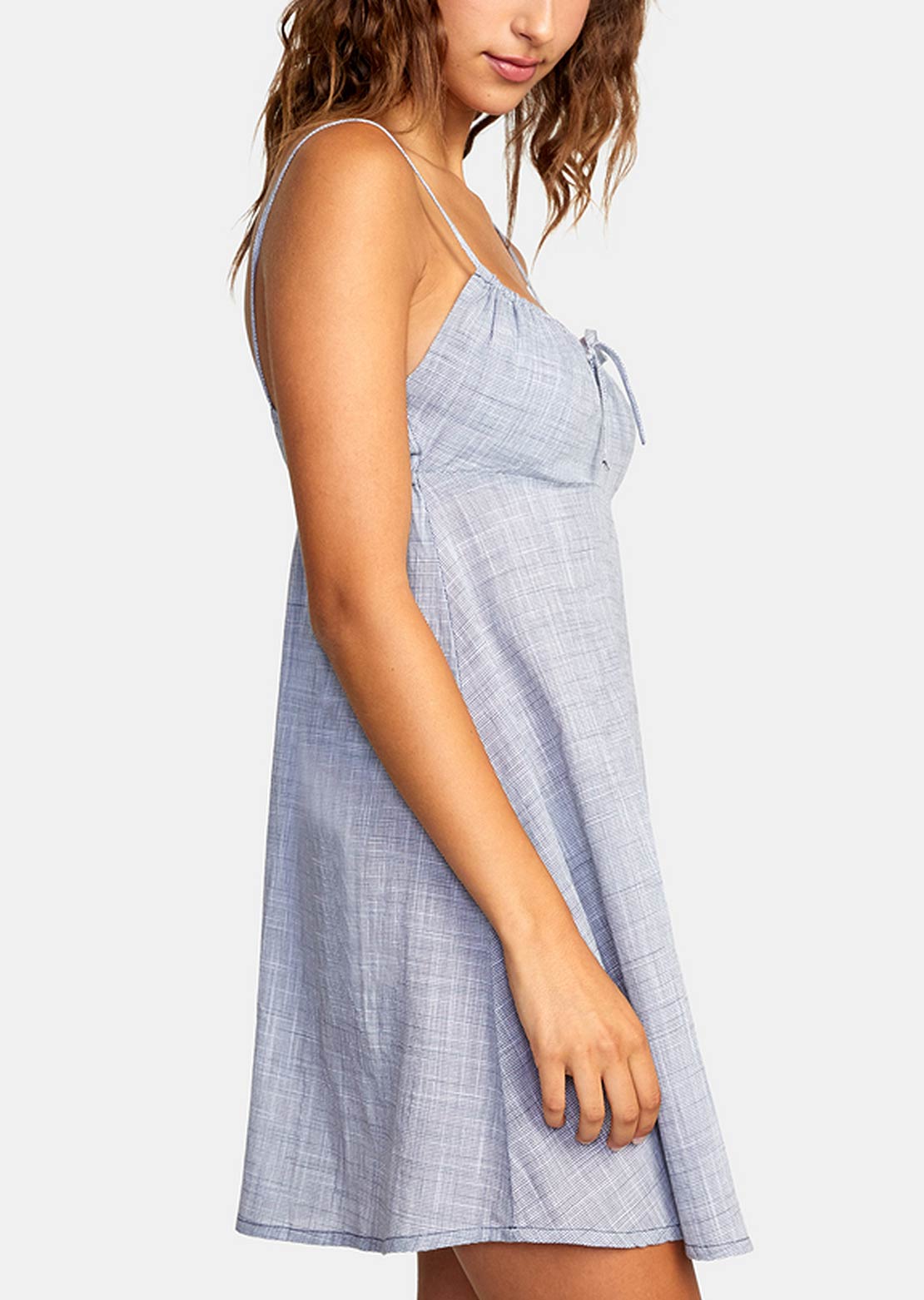 RVCA Women&#39;s Houndstooth Overtime Dress Blue Grey