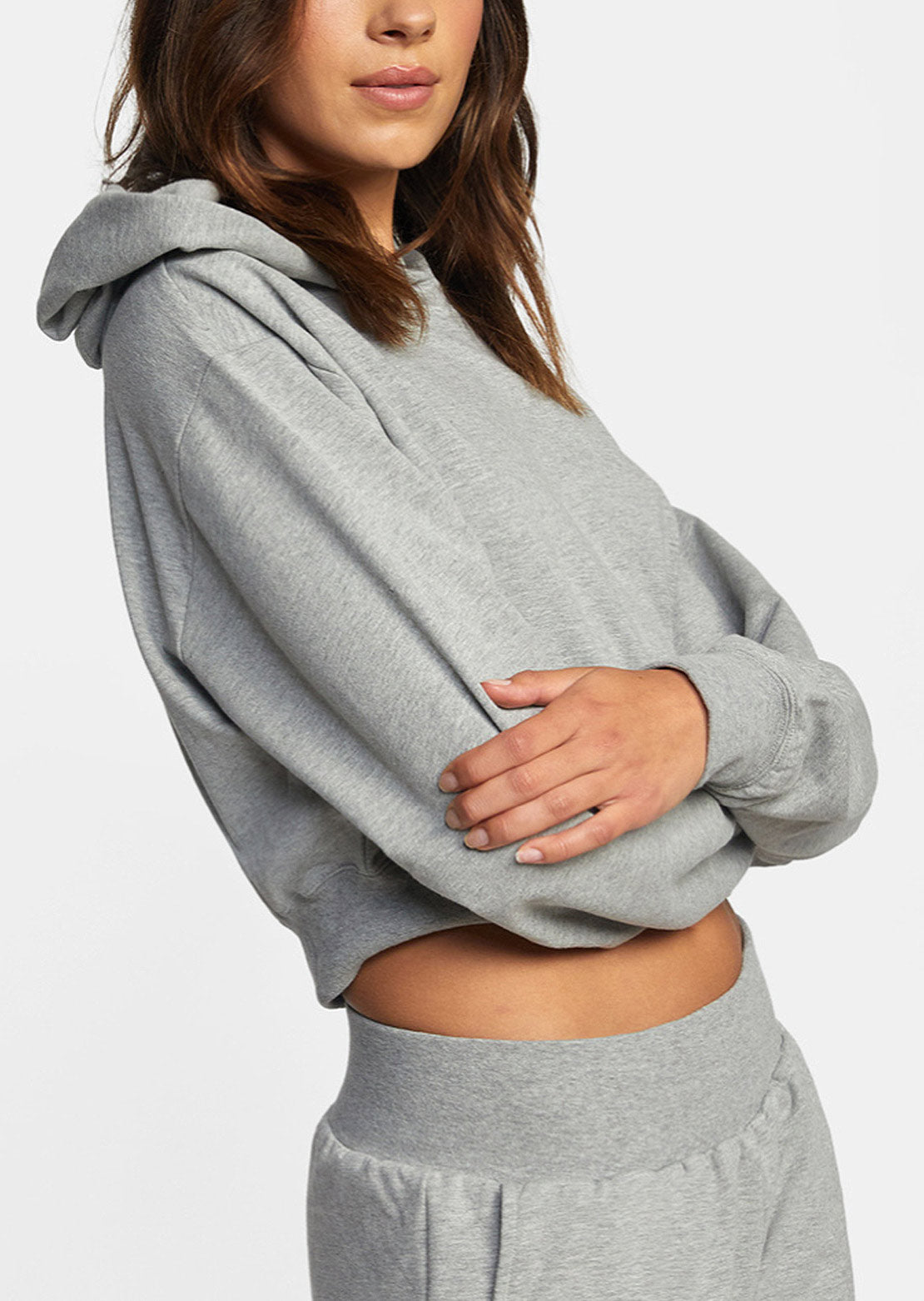 RVCA Women&#39;s Rise Up Hood Heather Grey