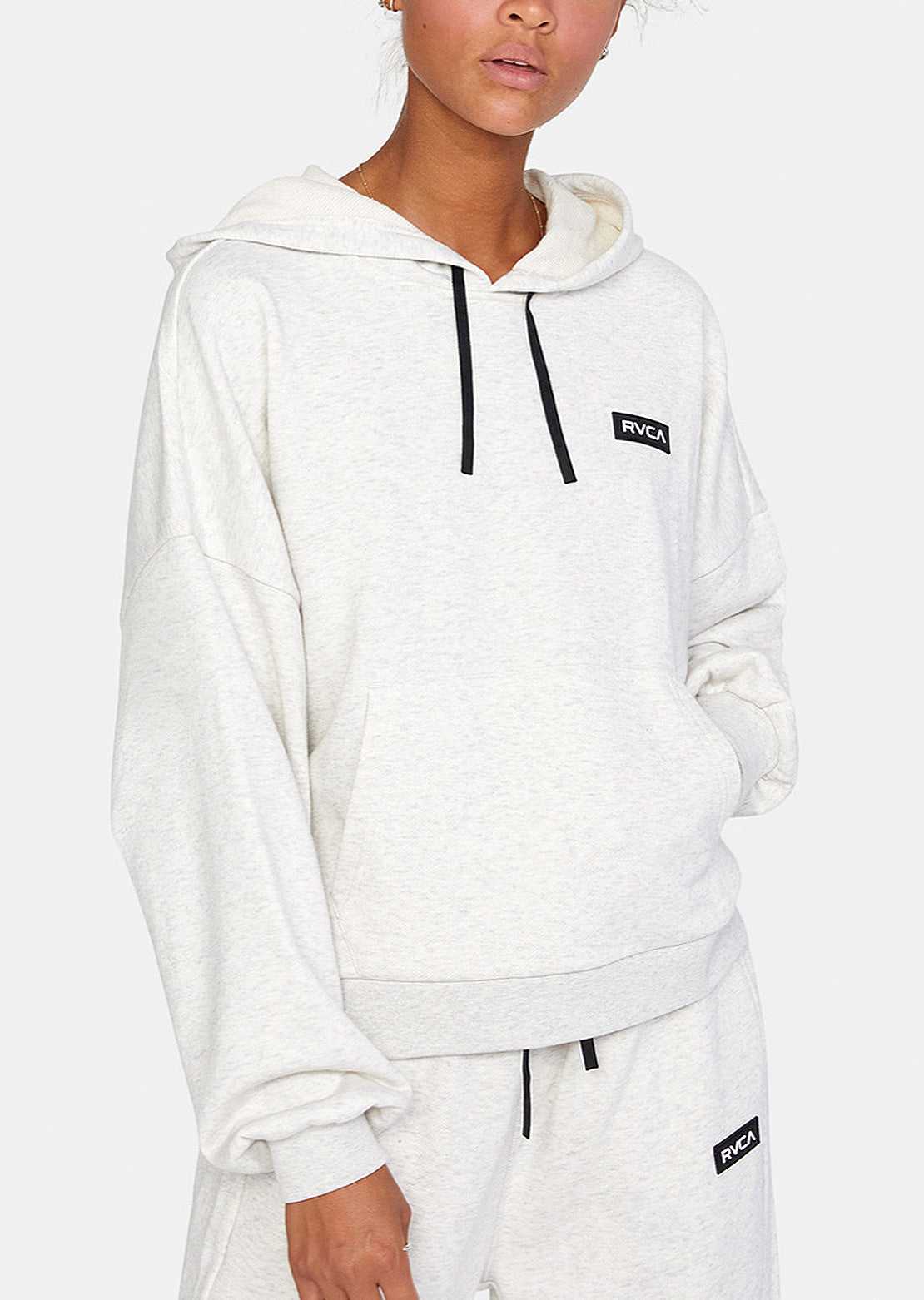 RVCA Women&#39;s VA Essential Hood Snow Marle