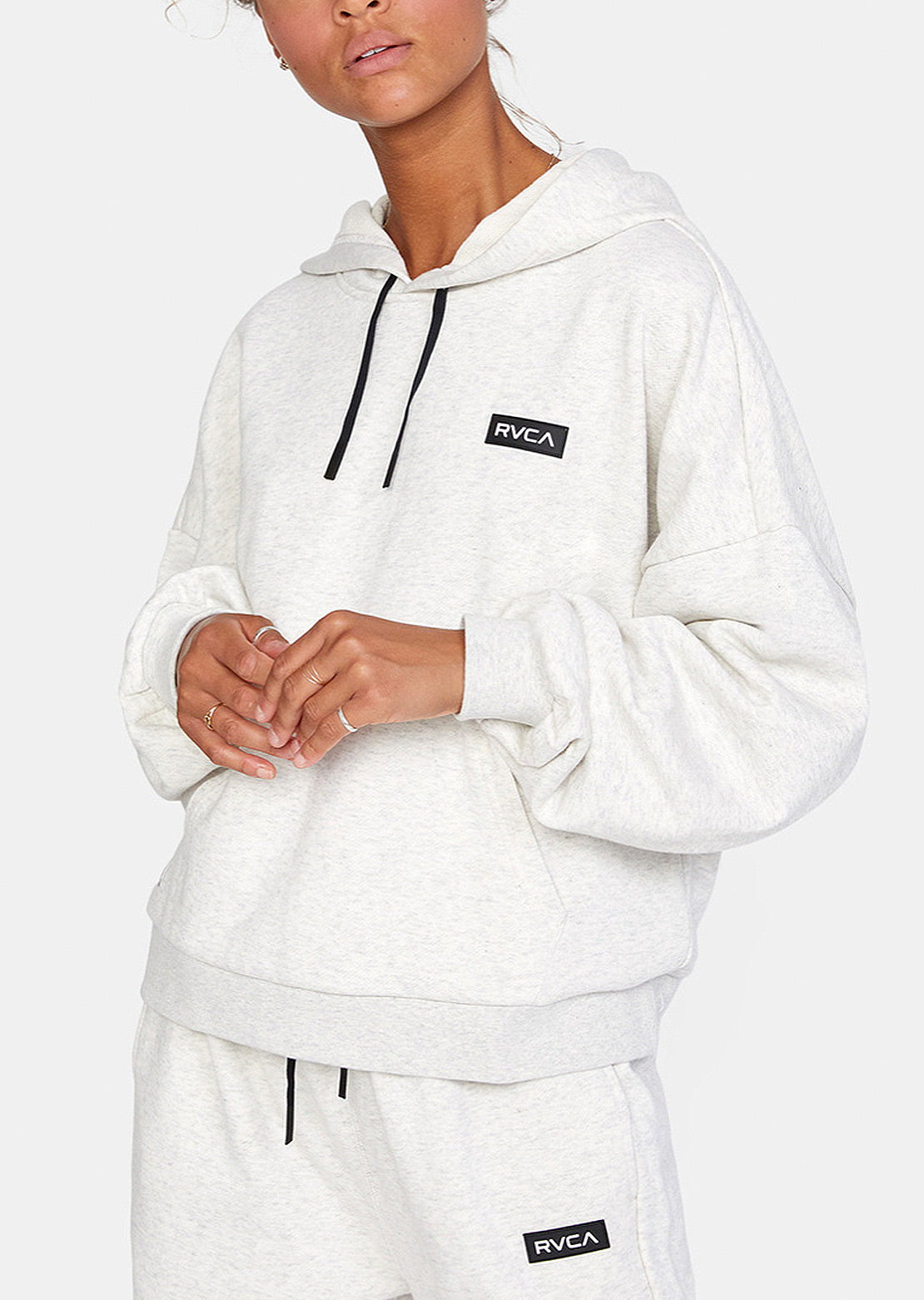 RVCA Women&#39;s VA Essential Hood Snow Marle