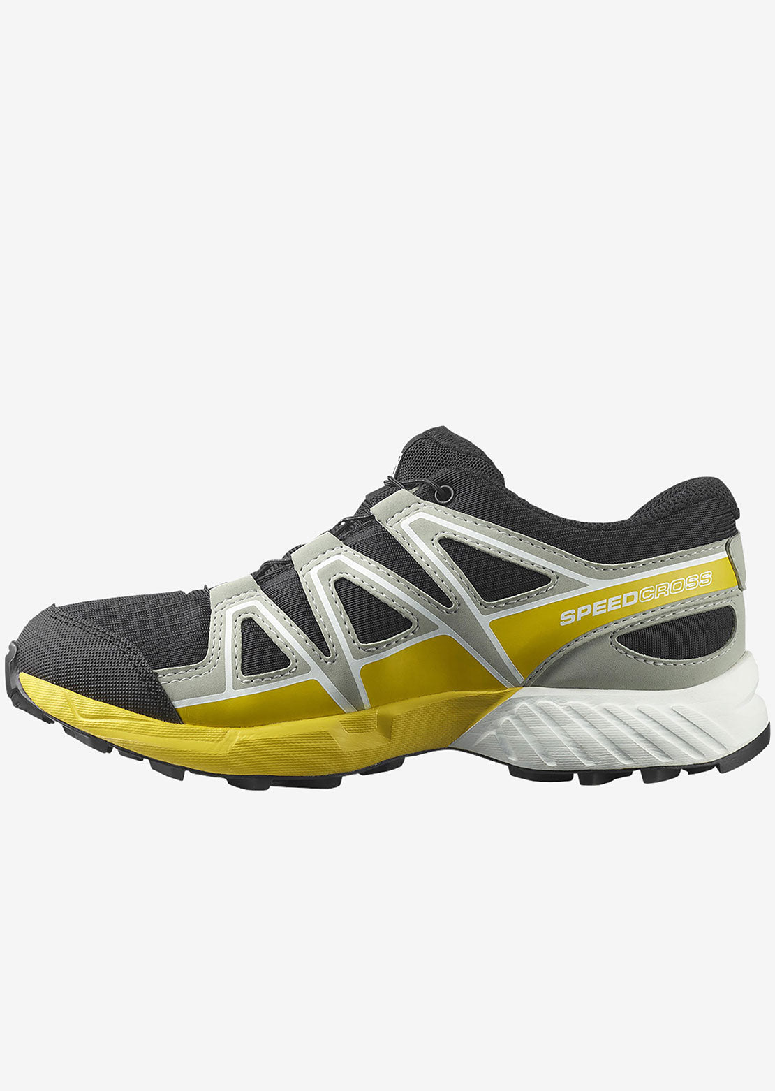 Salomon Junior Speedcross CSWP Shoes Black/Wrought Iron/Lemon