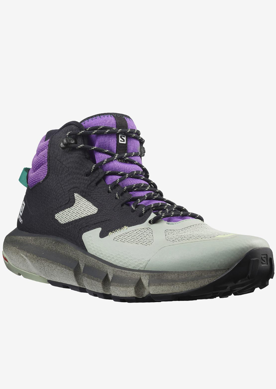Salomon Men&#39;s Predict Hike Mid GORE-TEX Shoes Black/Aqua Gray/Royal Lilac