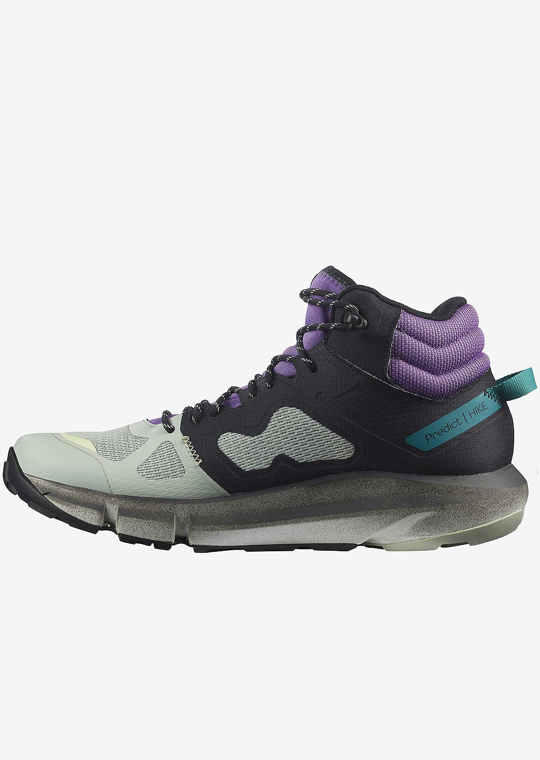 Salomon Men&#39;s Predict Hike Mid GORE-TEX Shoes Black/Aqua Gray/Royal Lilac