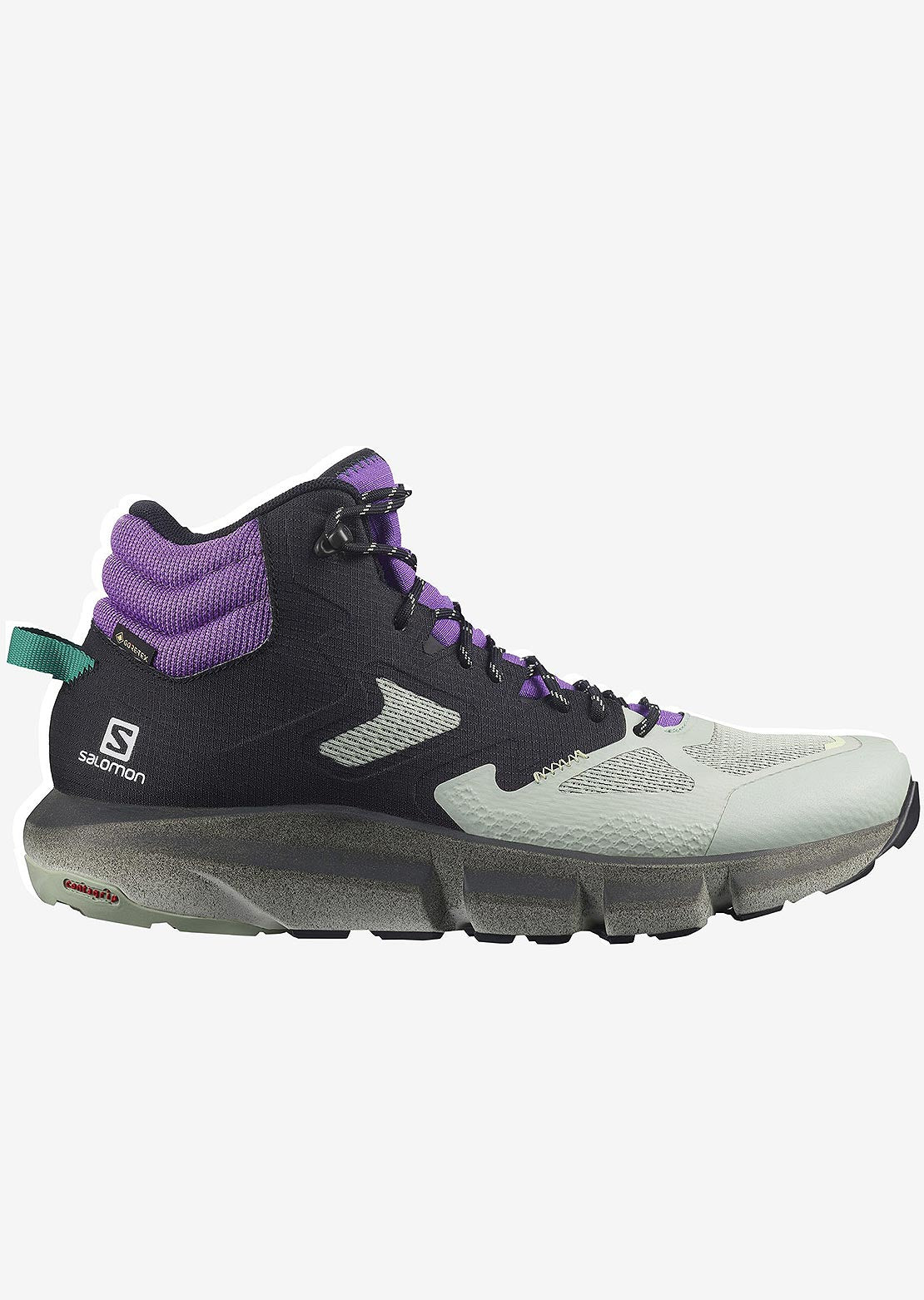 Salomon Men&#39;s Predict Hike Mid GORE-TEX Shoes Black/Aqua Gray/Royal Lilac